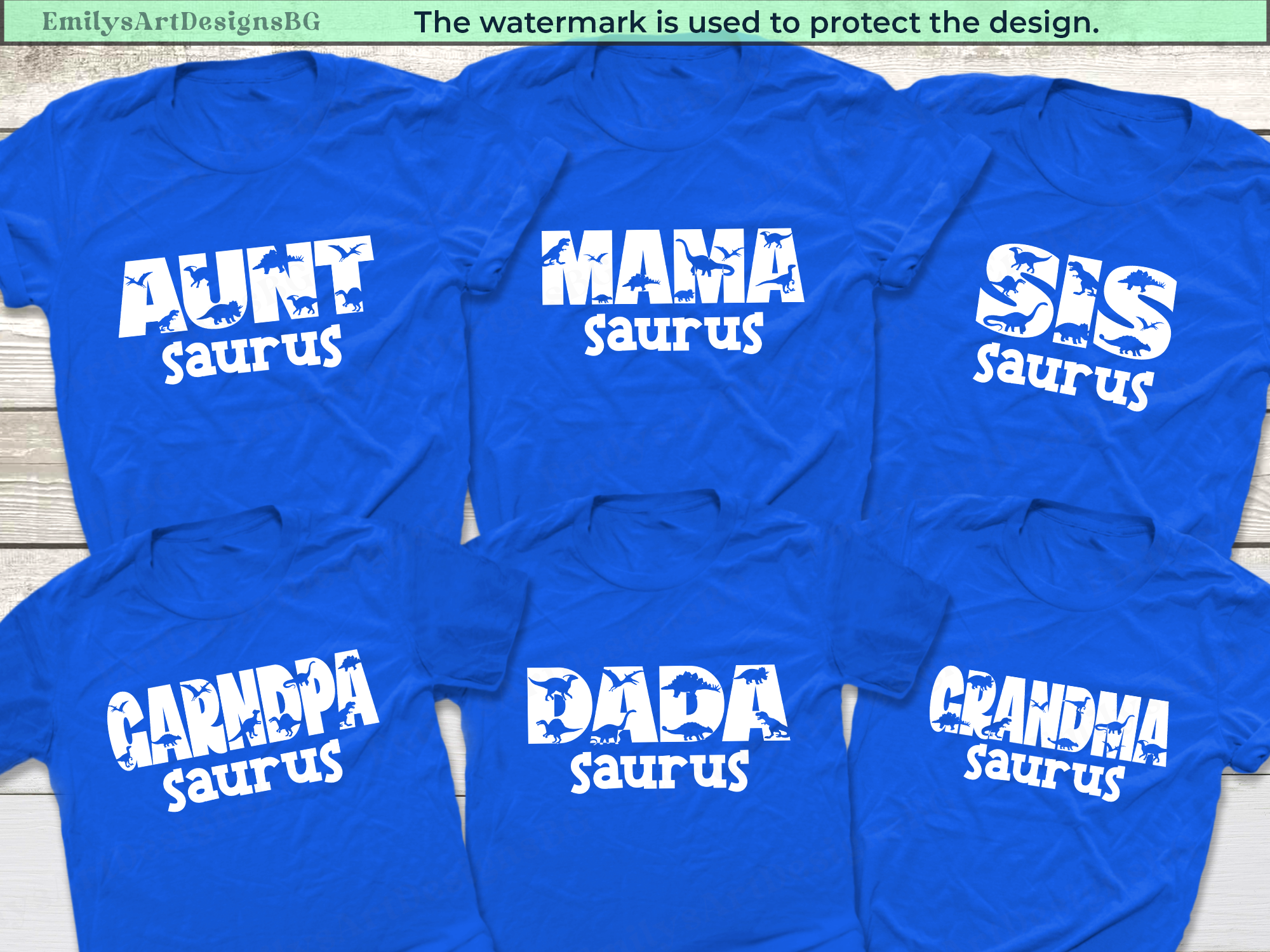 Dinosaur Family Shirts