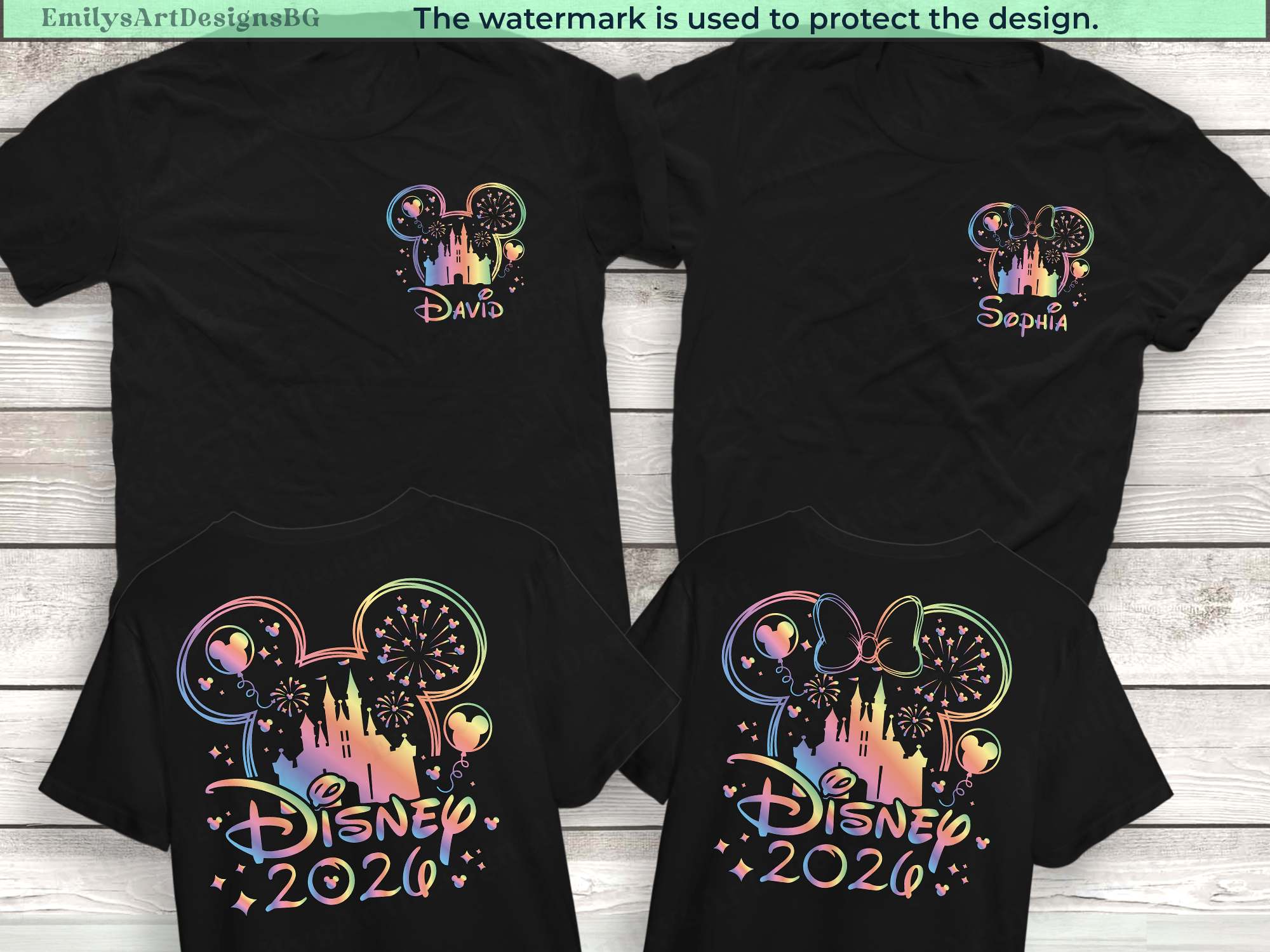 Custom 2026 Disney Vacation Shirts