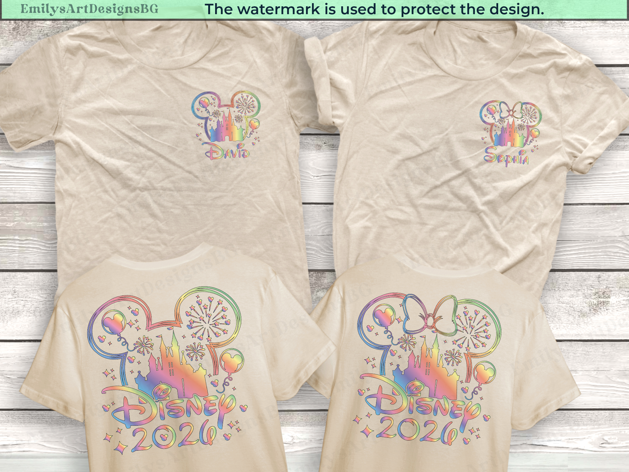Custom 2026 Disney Vacation Shirts
