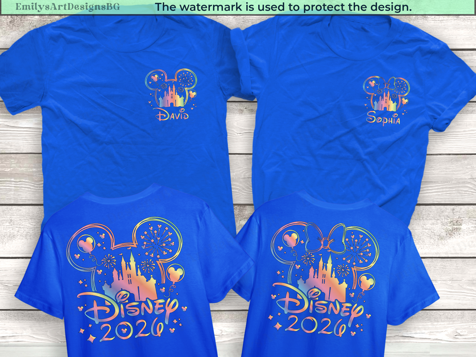 Custom 2026 Disney Vacation Shirts