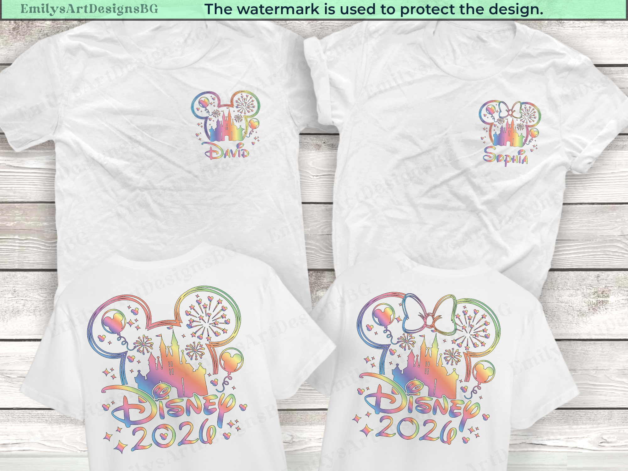Custom 2026 Disney Vacation Shirts