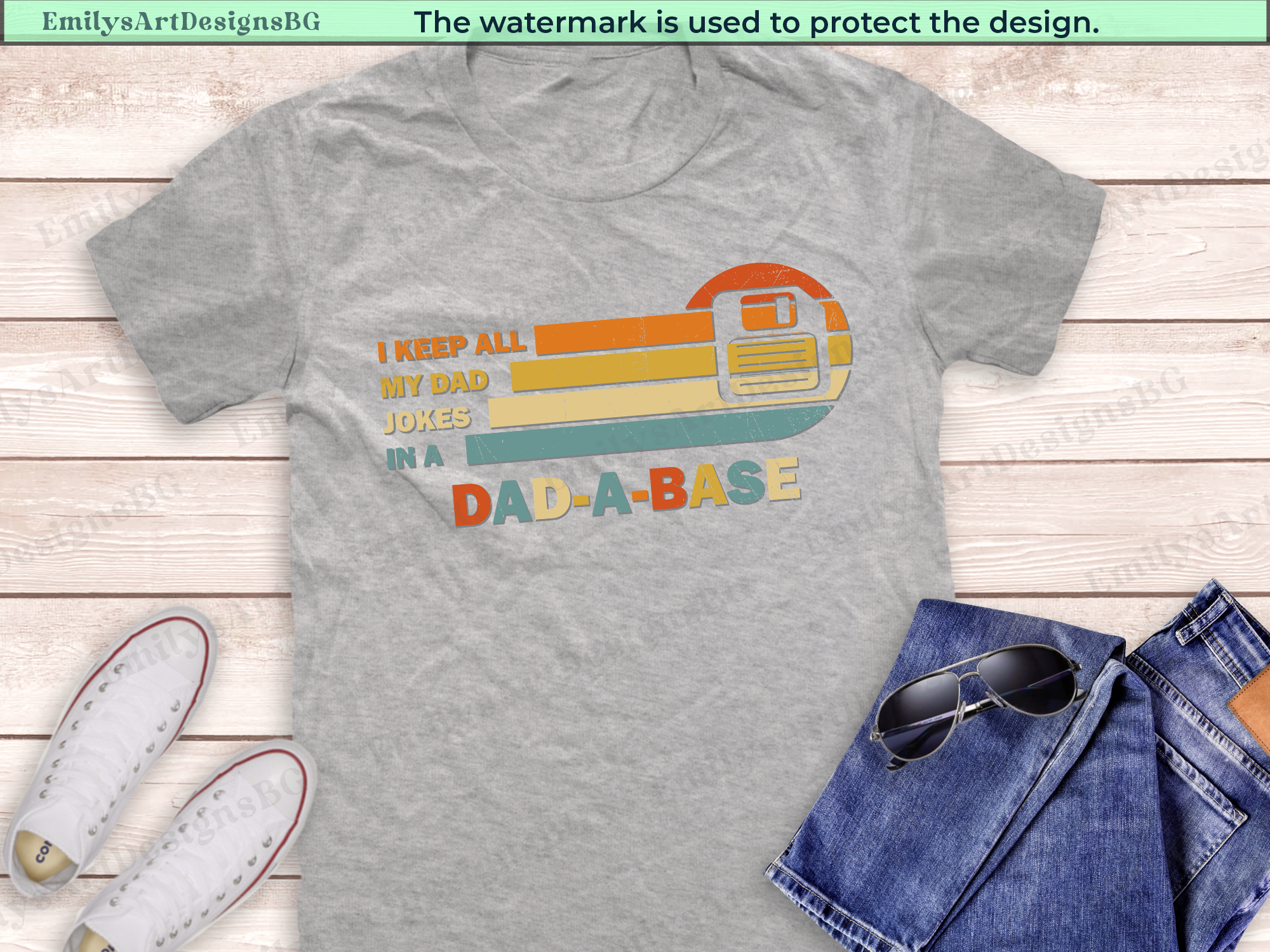 Dad A Base - Funny Father's Day Shirt