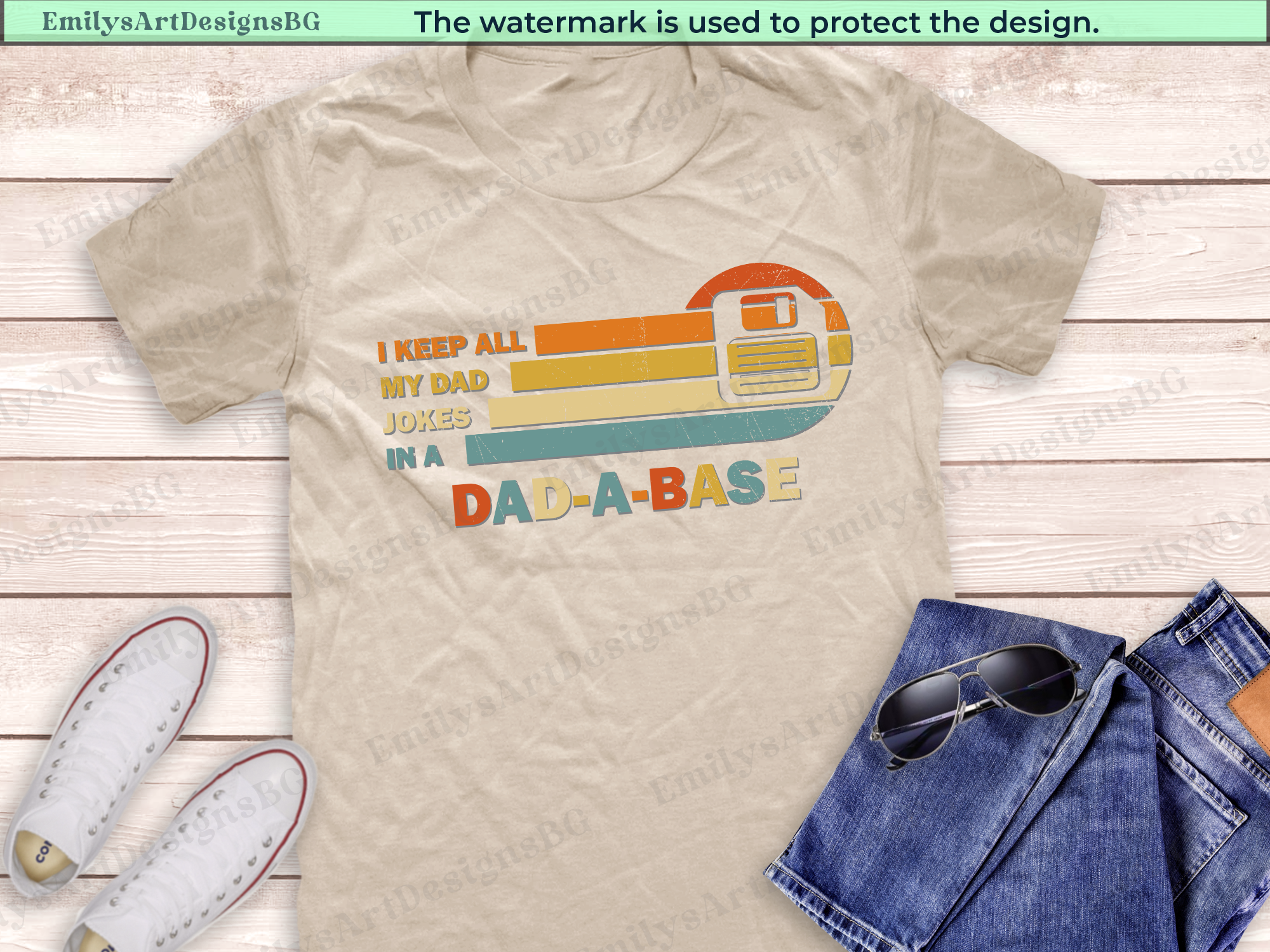 Dad A Base - Funny Father's Day Shirt