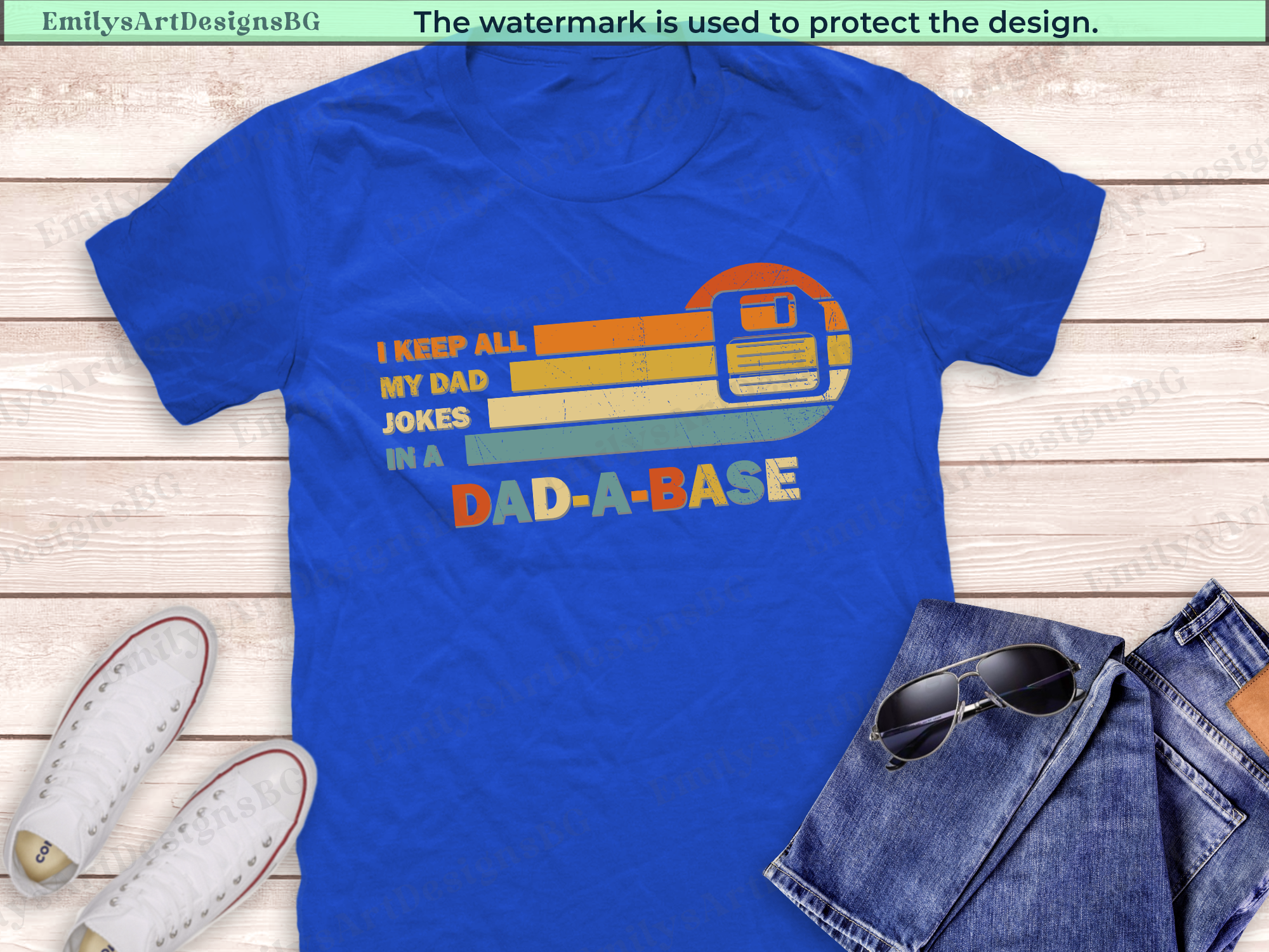 Dad A Base - Funny Father's Day Shirt