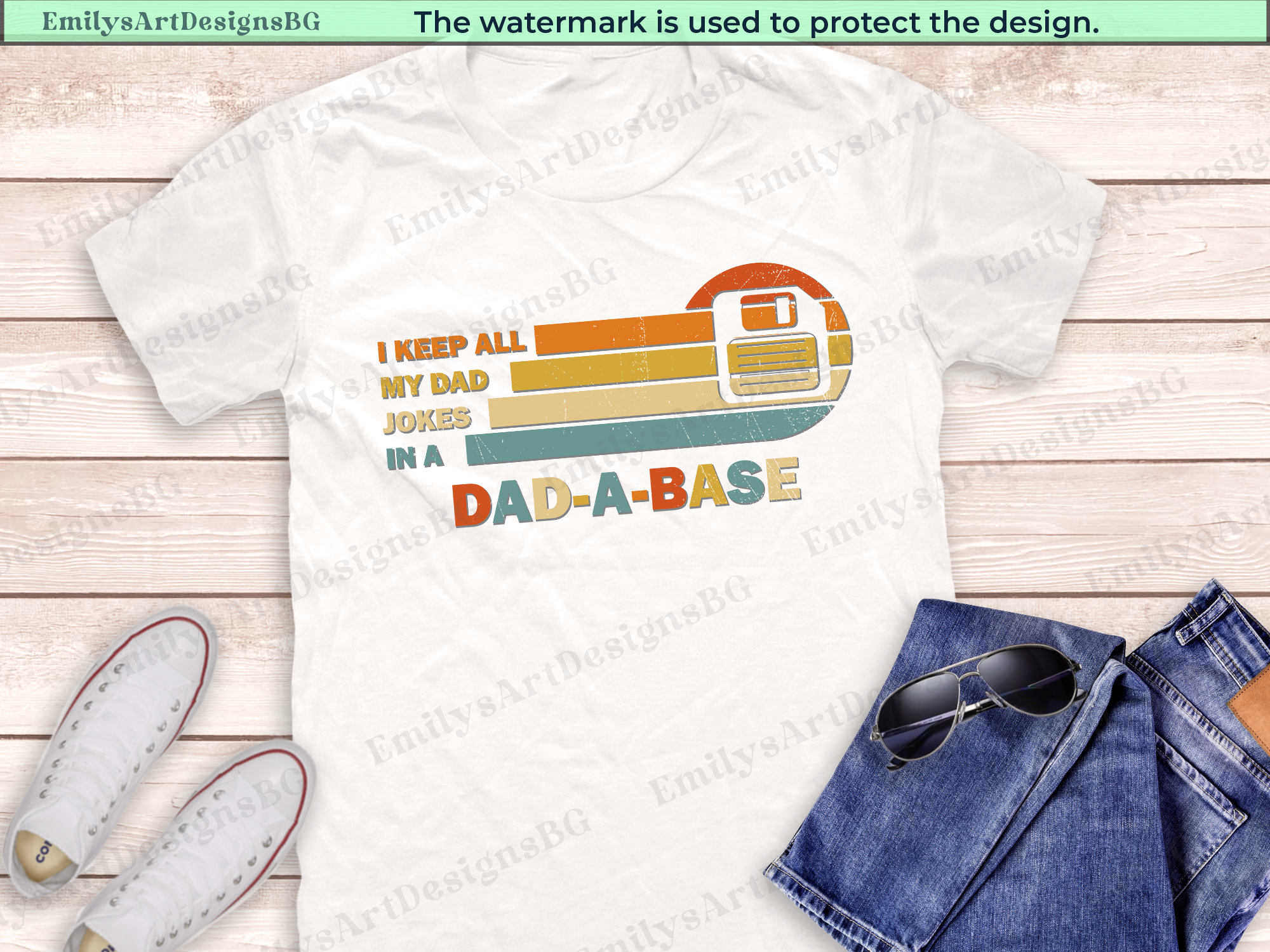 Dad A Base - Funny Father's Day Shirt