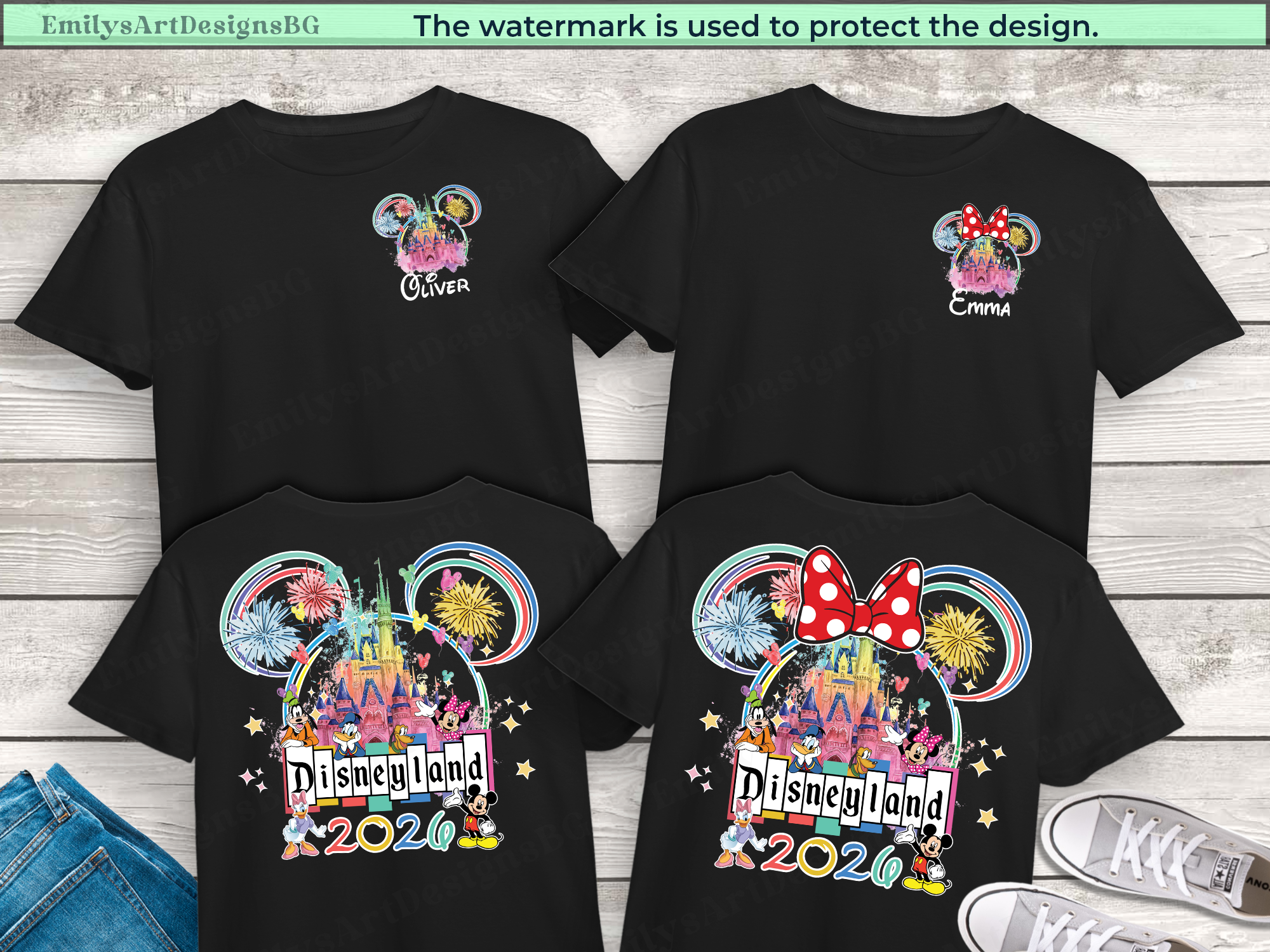 Custom 2026 Disneyland Trip Shirts