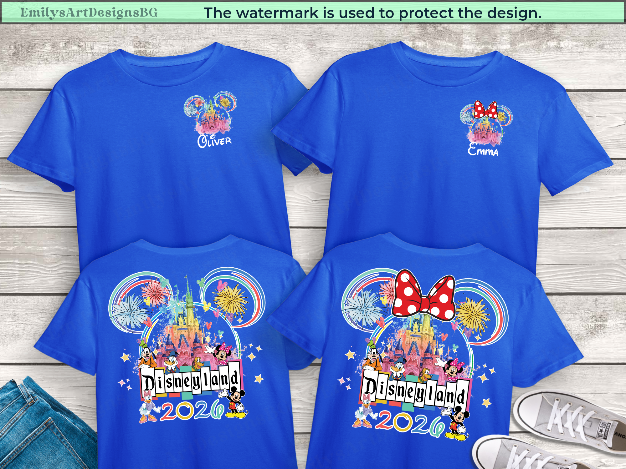 Custom 2026 Disneyland Trip Shirts