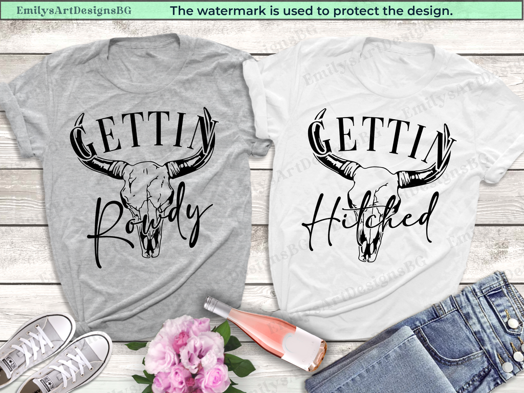 Gettin Rowdy Gettin Hitched - Western Bachelorette Shirts