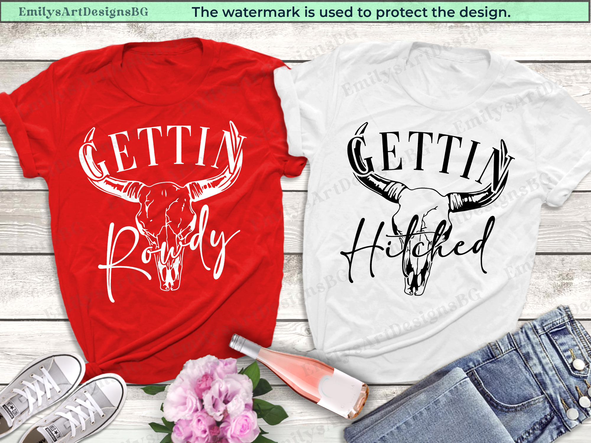 Gettin Rowdy Gettin Hitched - Western Bachelorette Shirts