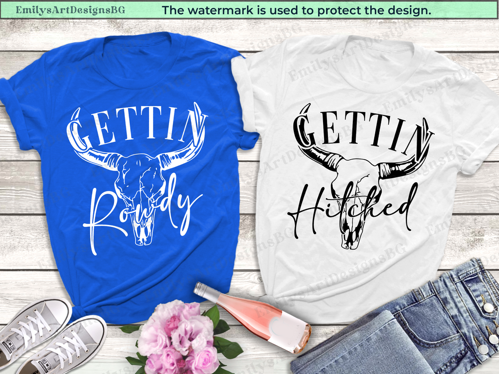 Gettin Rowdy Gettin Hitched - Western Bachelorette Shirts