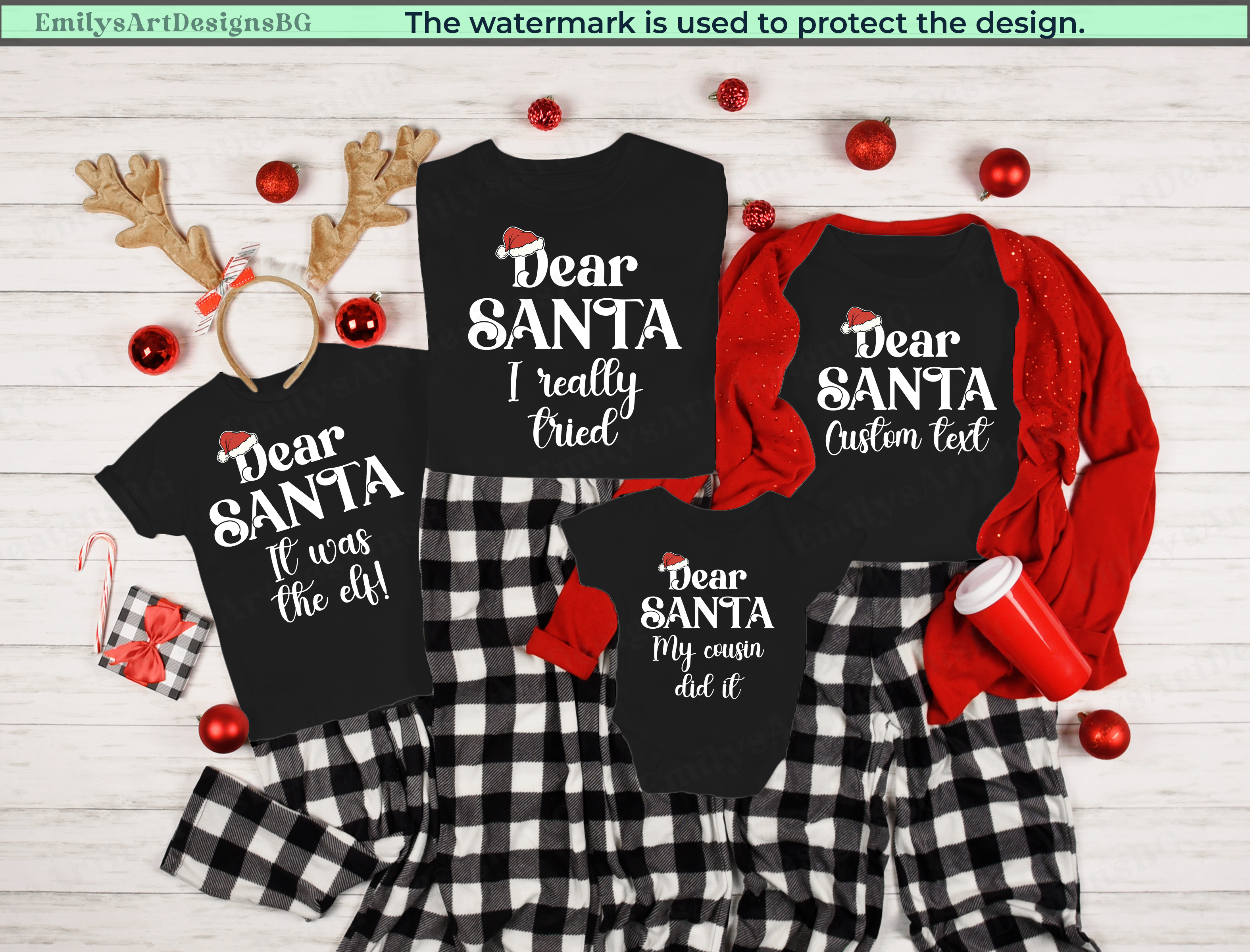 Custom Dear Santa Christmas T-shirts
