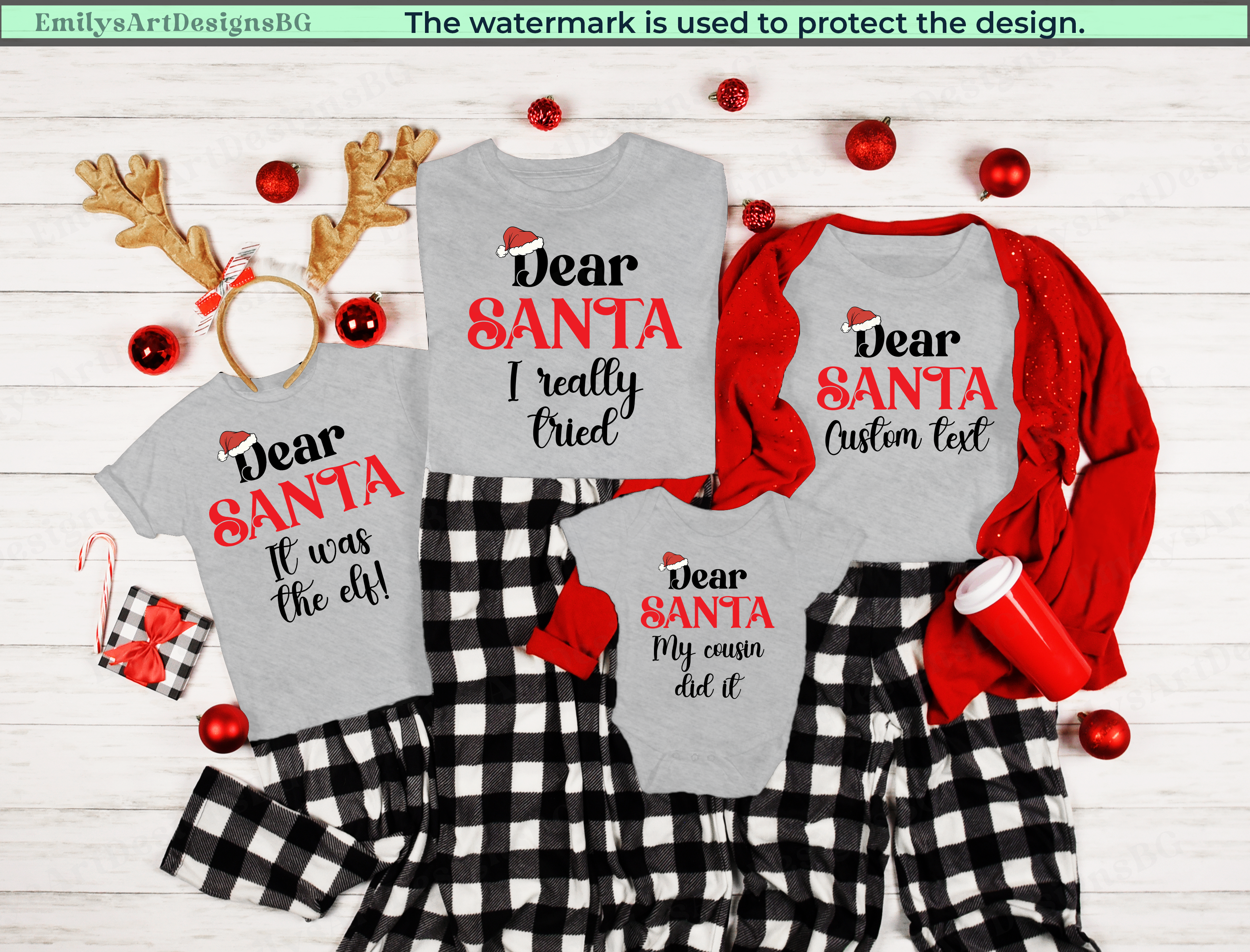Custom Dear Santa Christmas T-shirts