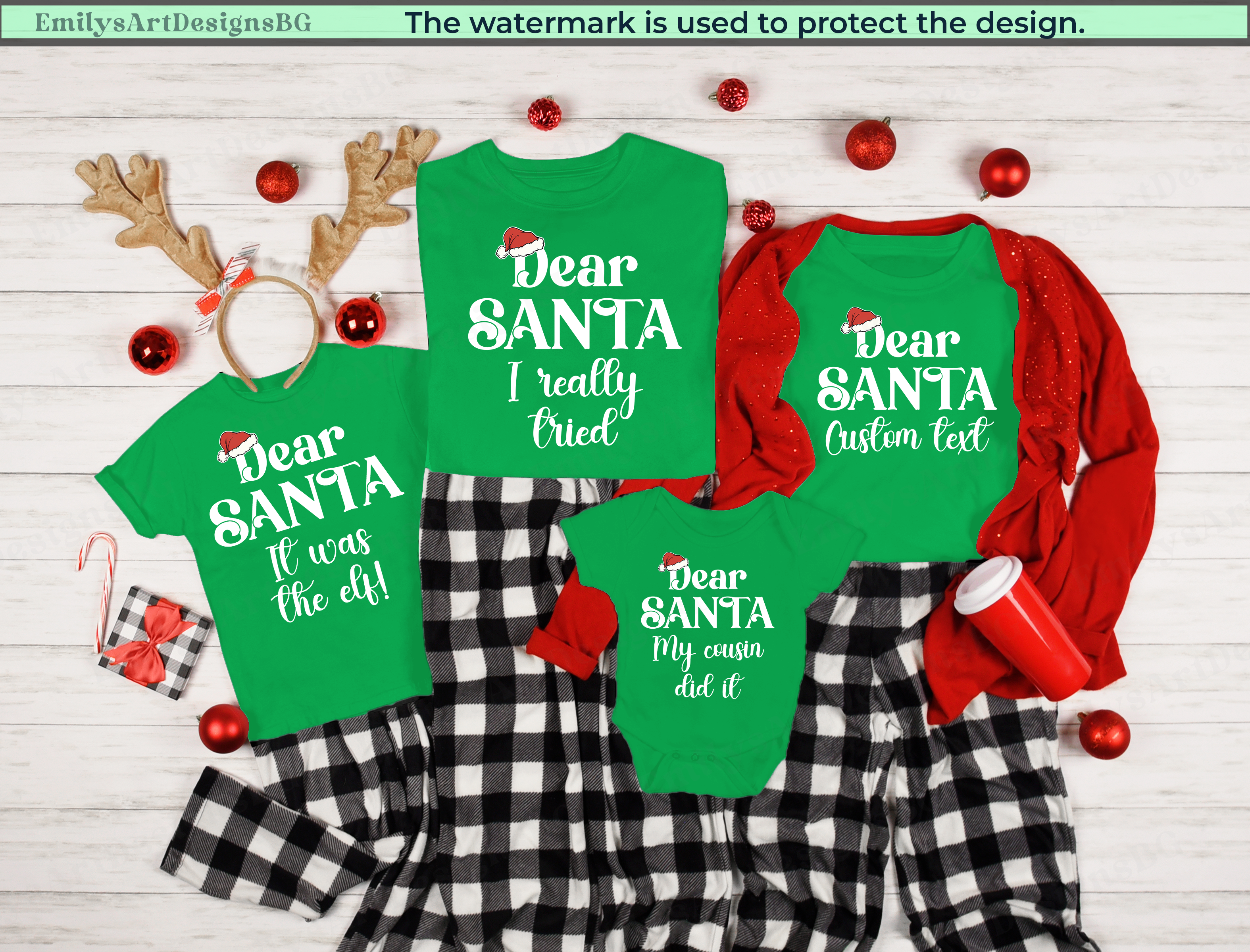 Custom Dear Santa Christmas T-shirts