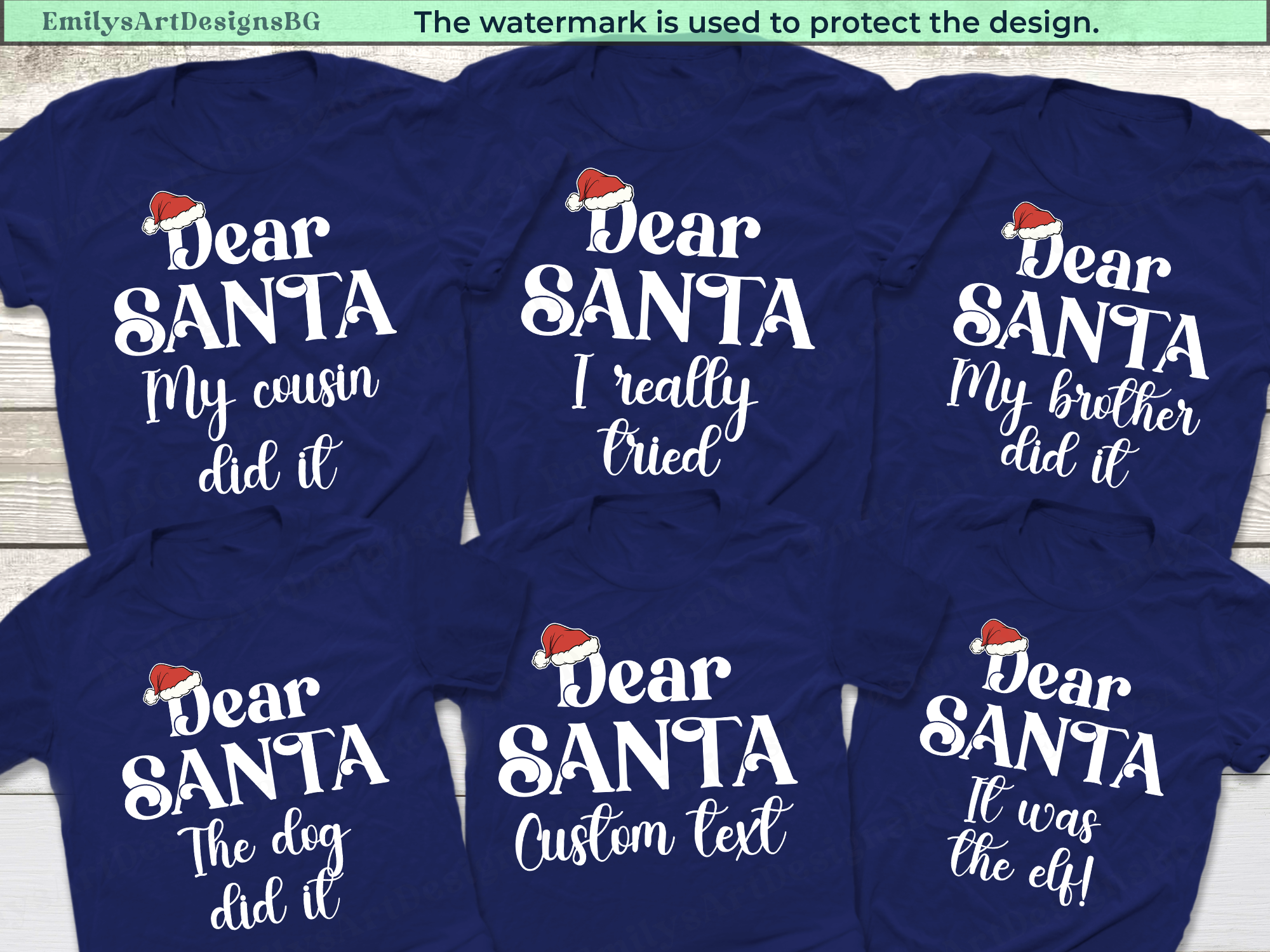 Custom Dear Santa Christmas T-shirts