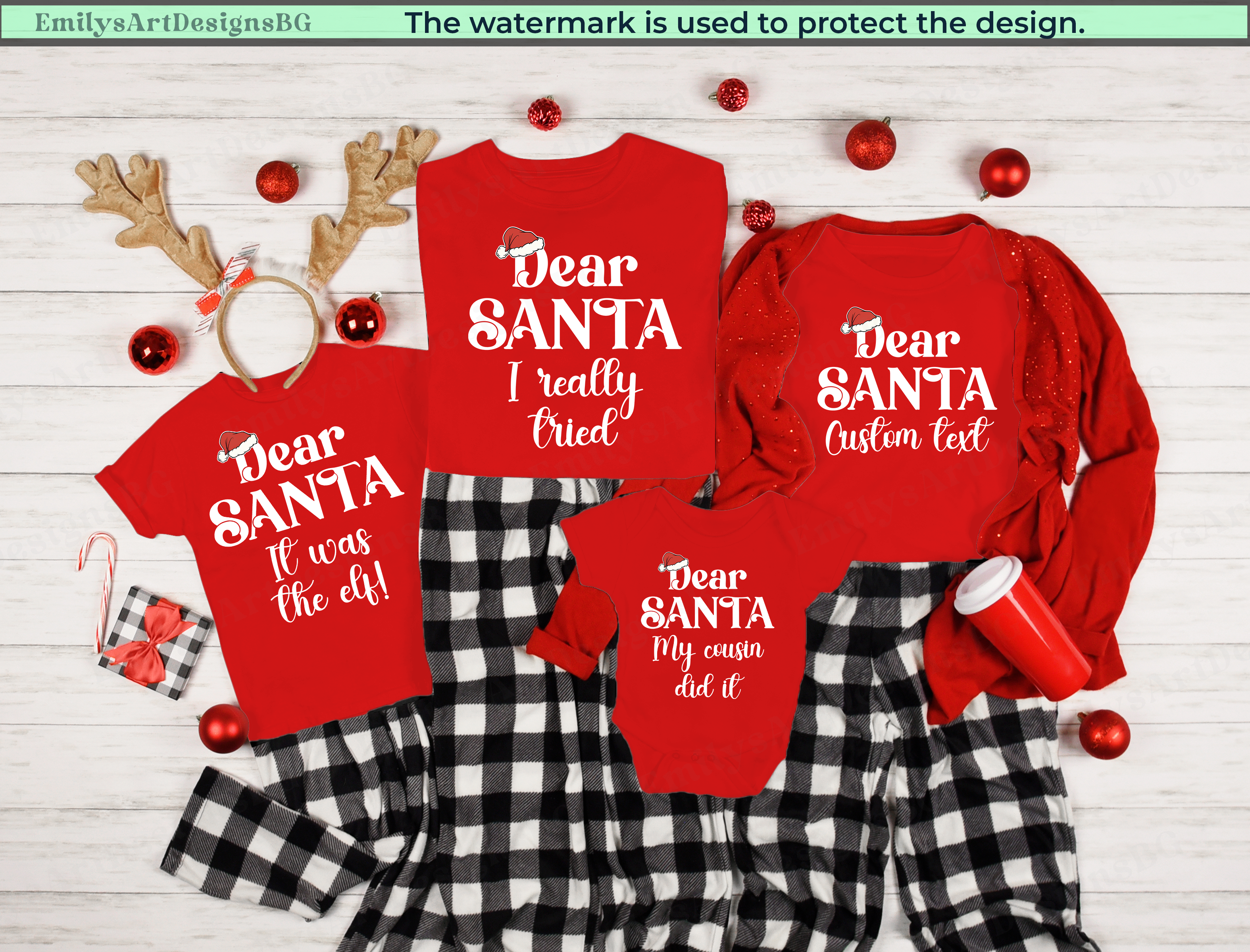 Custom Dear Santa Christmas T-shirts