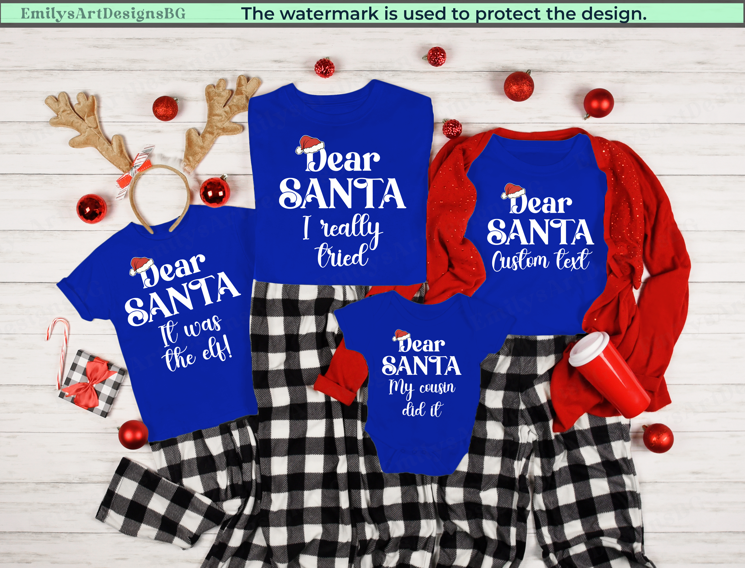 Custom Dear Santa Christmas T-shirts