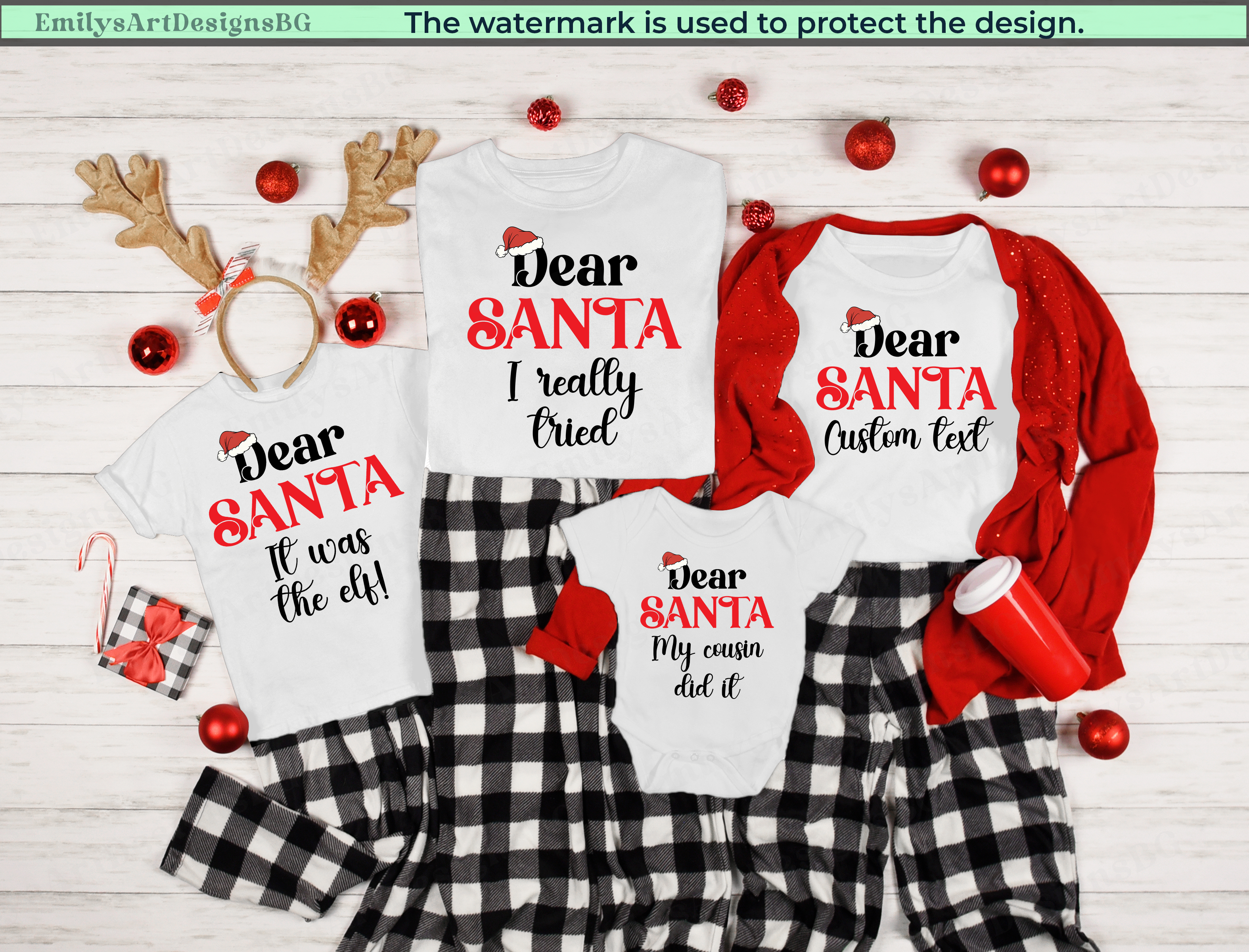 Custom Dear Santa Christmas T-shirts