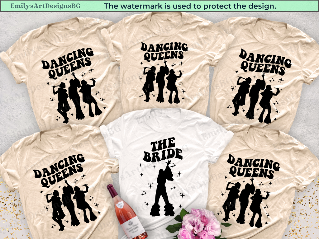 Dancing Queens - Disco Bachelorette Party T-shirts
