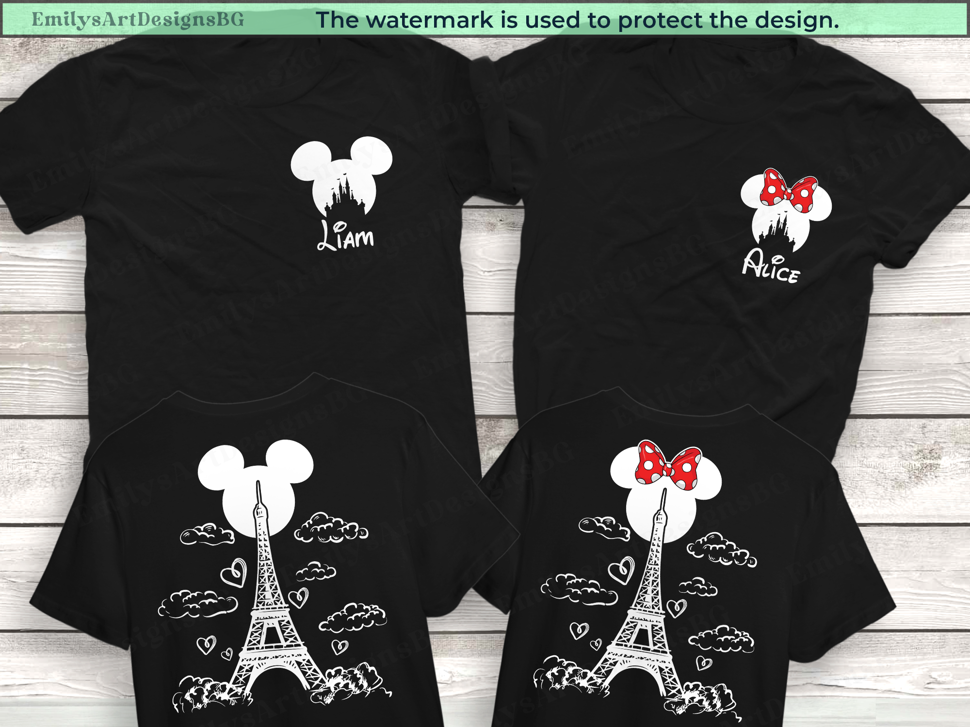 Matching Disneyland Paris Family Shirts