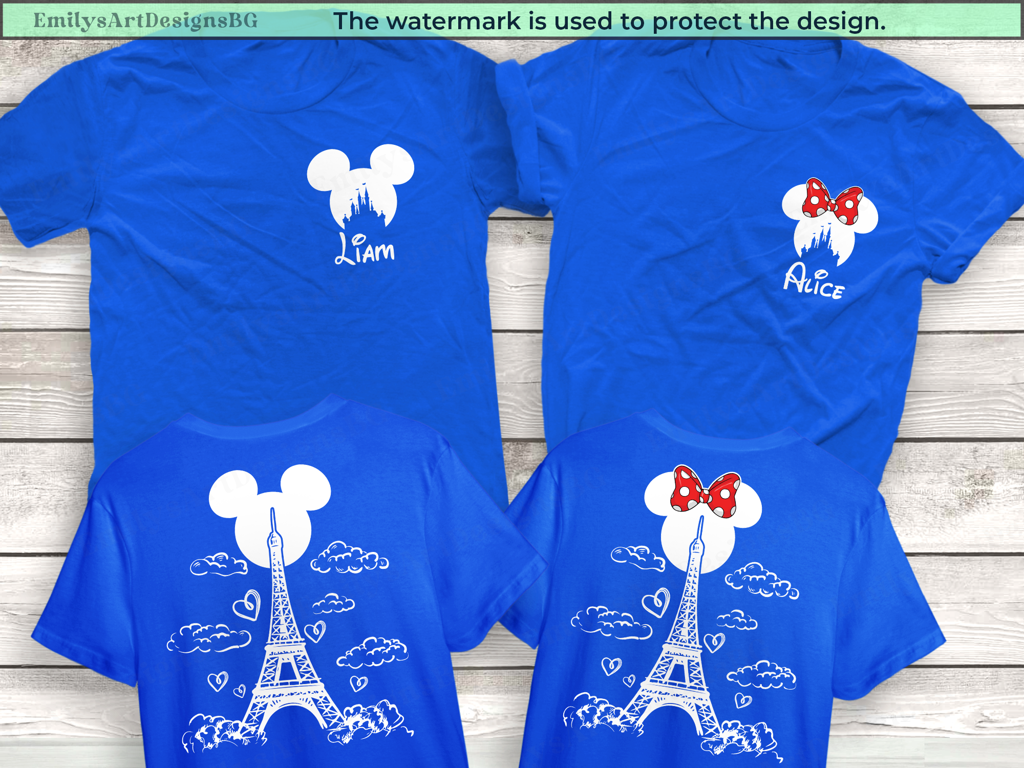 Matching Disneyland Paris Family Shirts