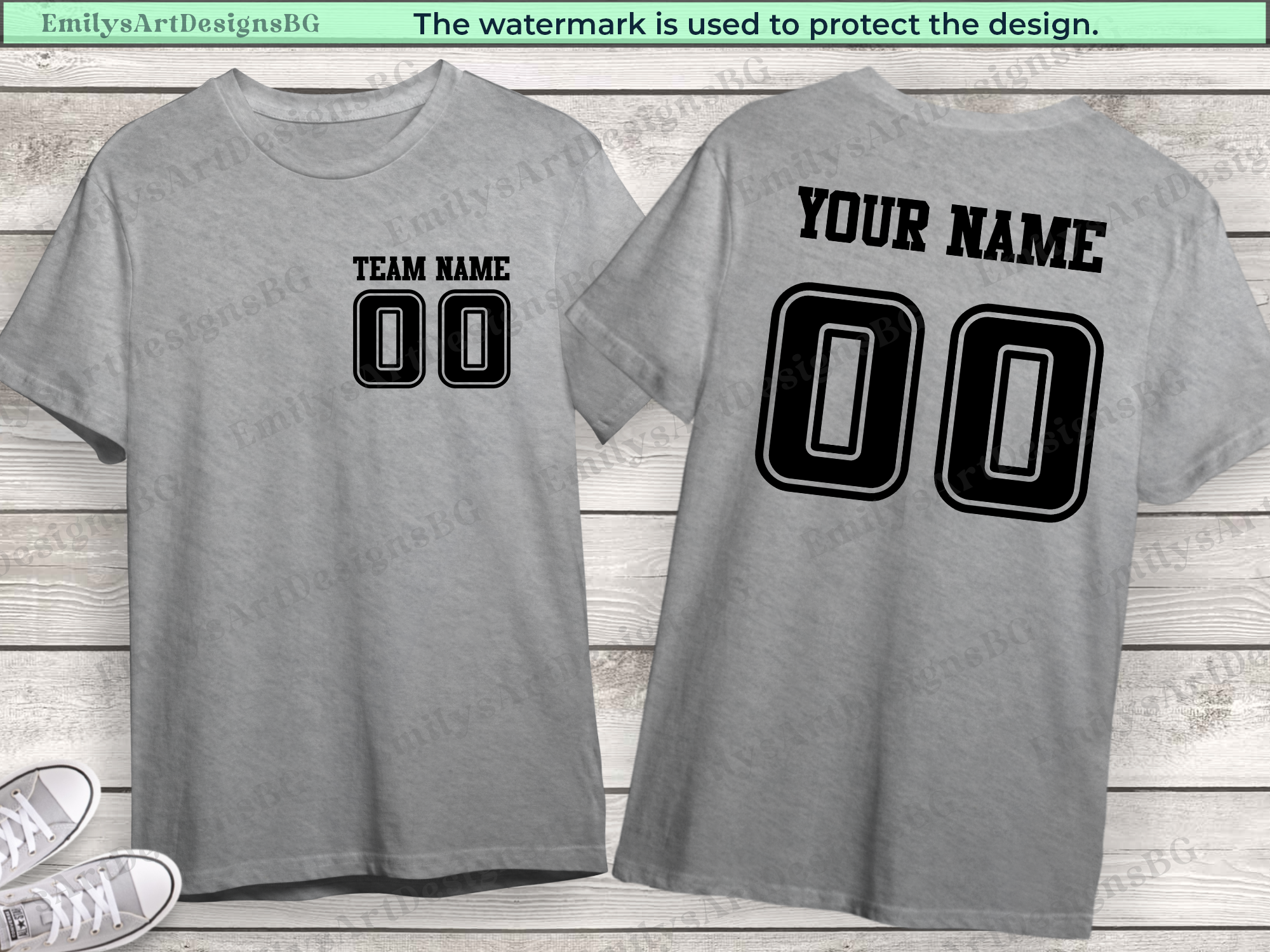 Custom Front and Back Sport Shirt