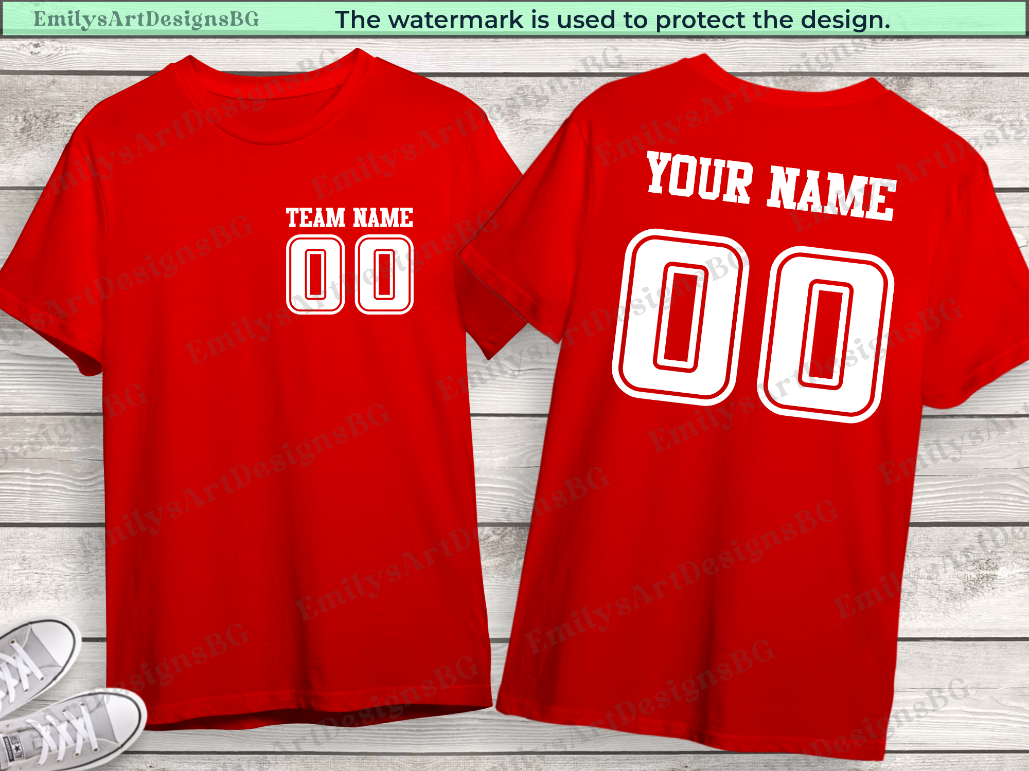 Custom Front and Back Sport Shirt