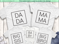Dada-Mama-Mini Baby Family Shirts
