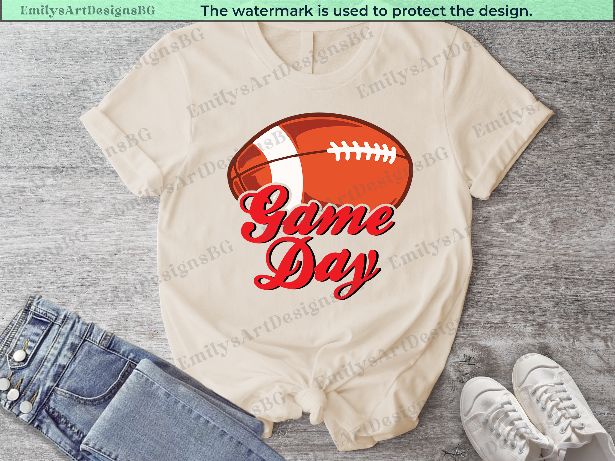 Game Day Football T-shirt