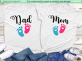 Custom Gender Reveal Matching Family Shirts