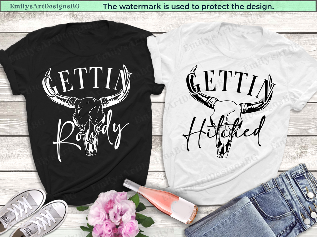 Gettin Rowdy Gettin Hitched - Western Bachelorette Shirts