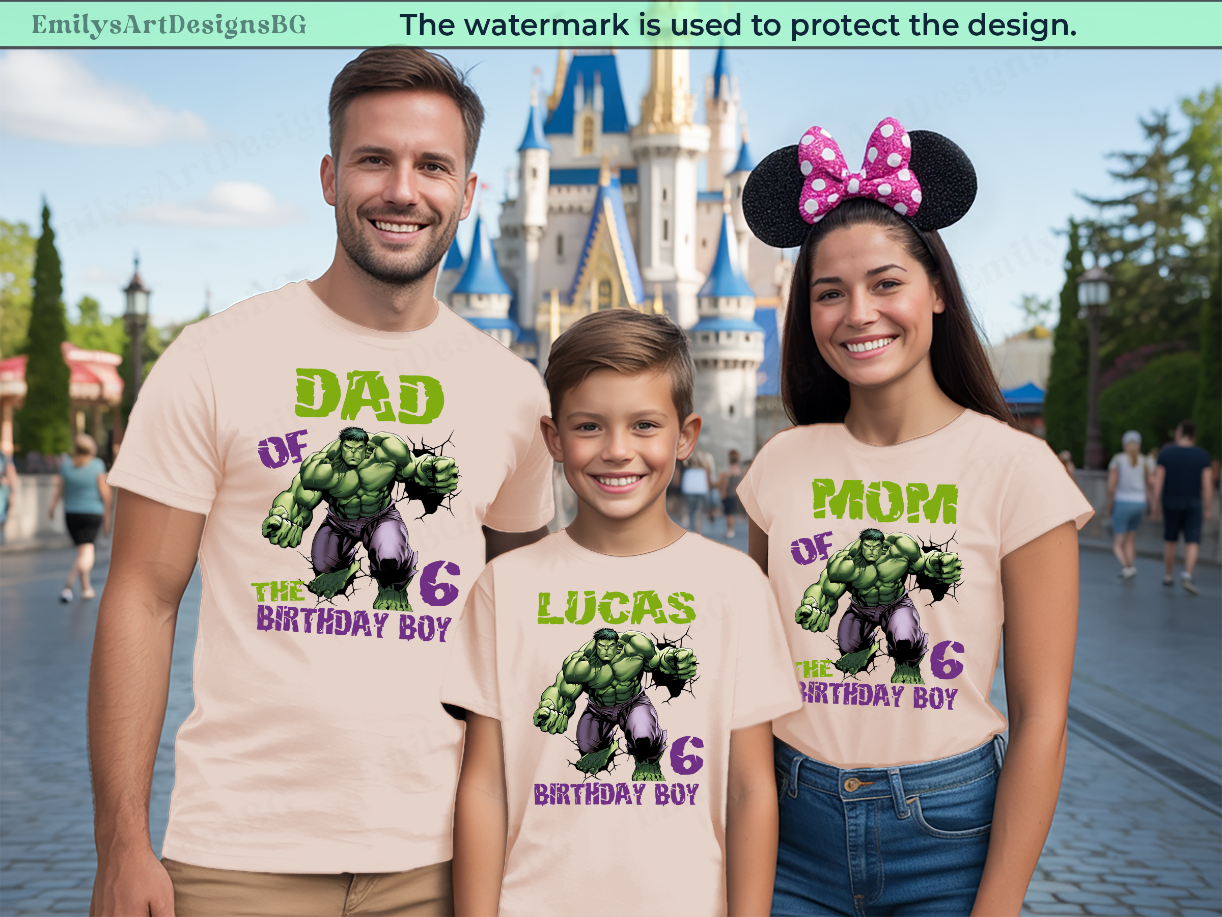 Custom Hulk Birthday Family Shirts