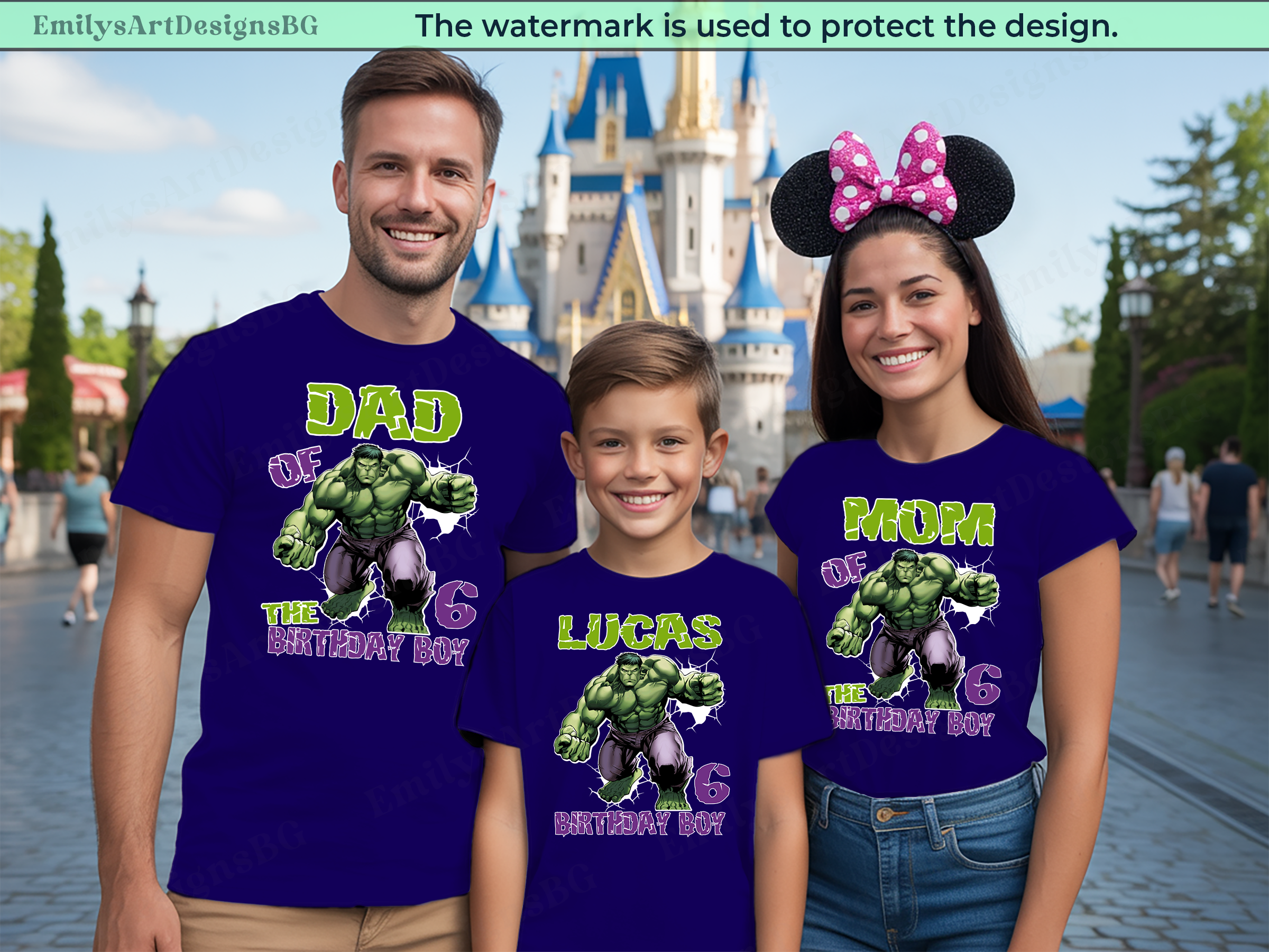 Custom Hulk Birthday Family Shirts