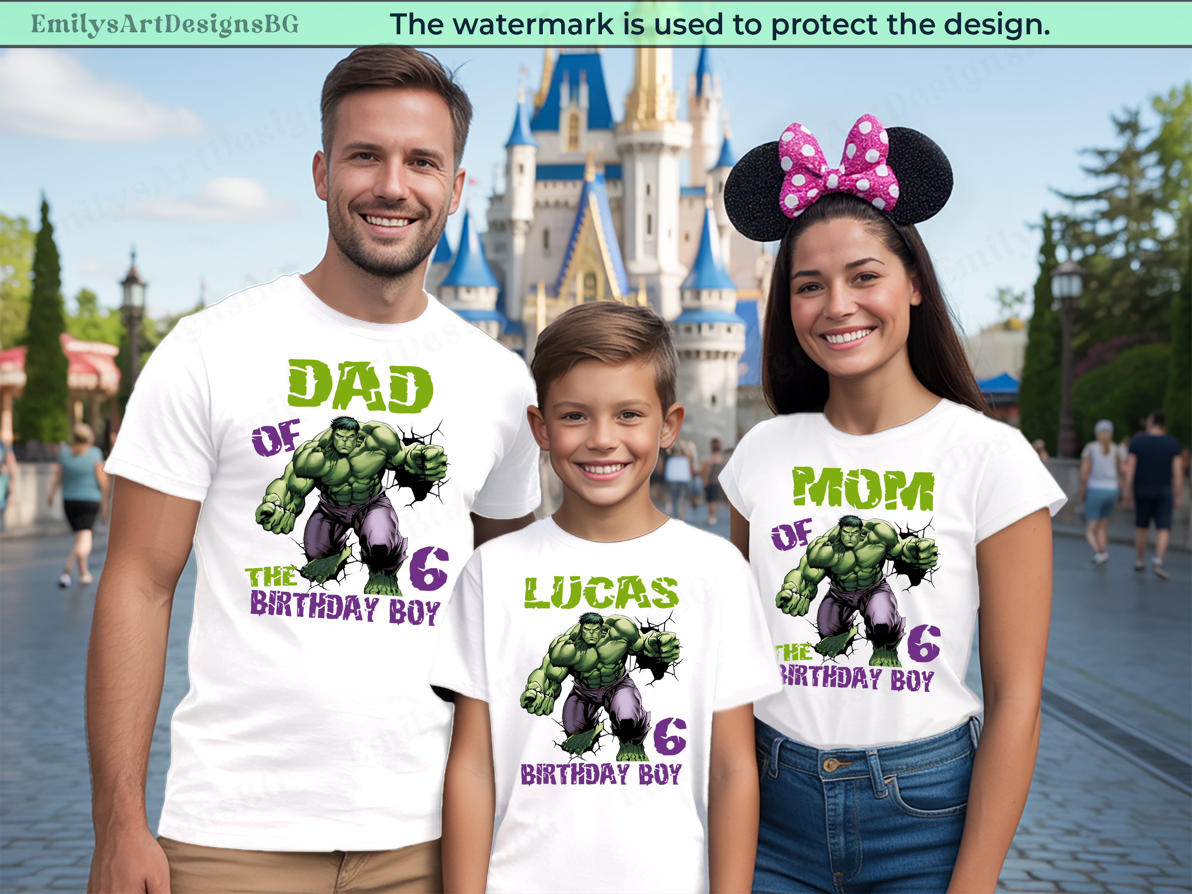 Custom Hulk Birthday Family Shirts