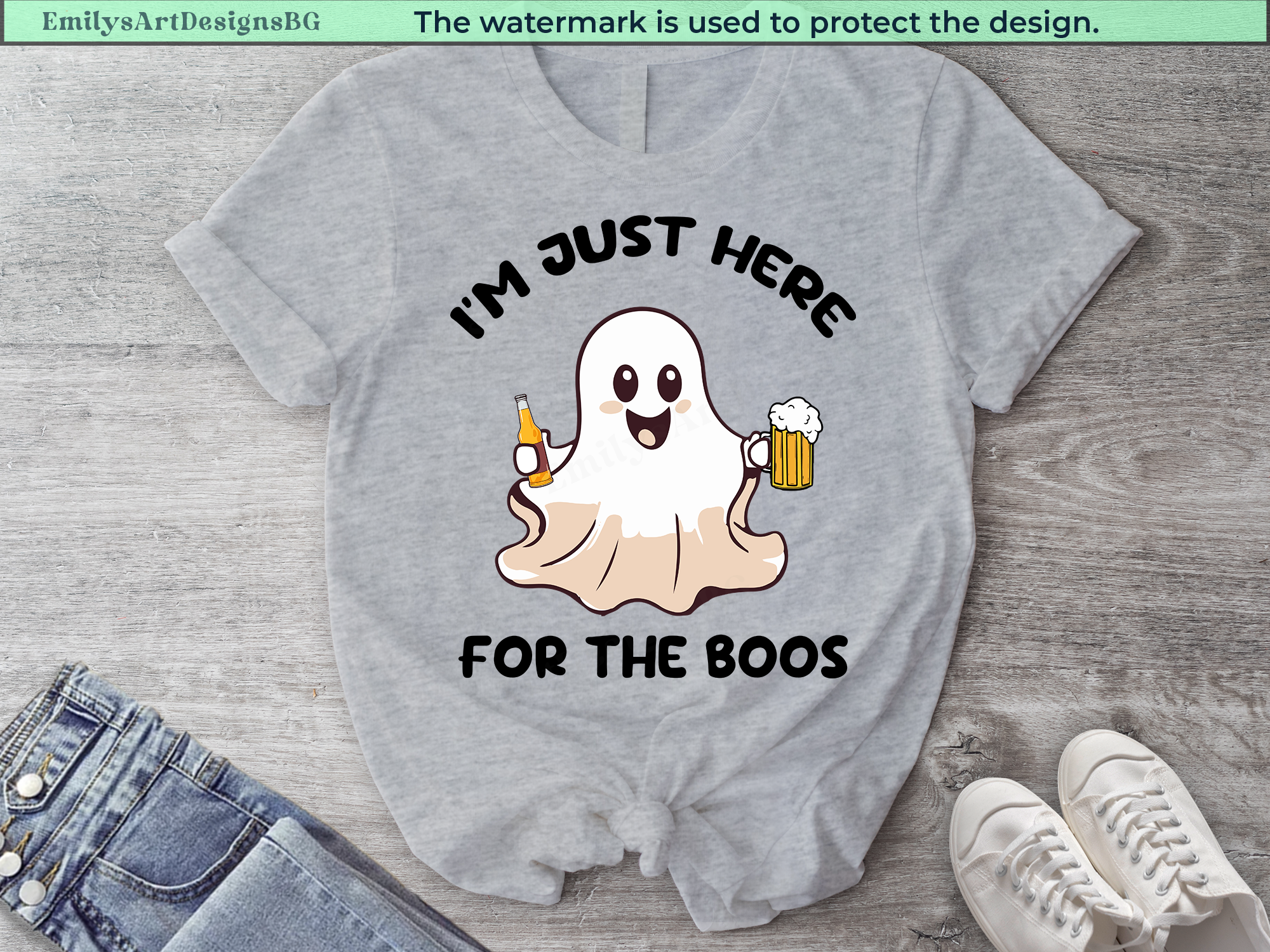 I'm Just Here For The Boos Halloween Shirt