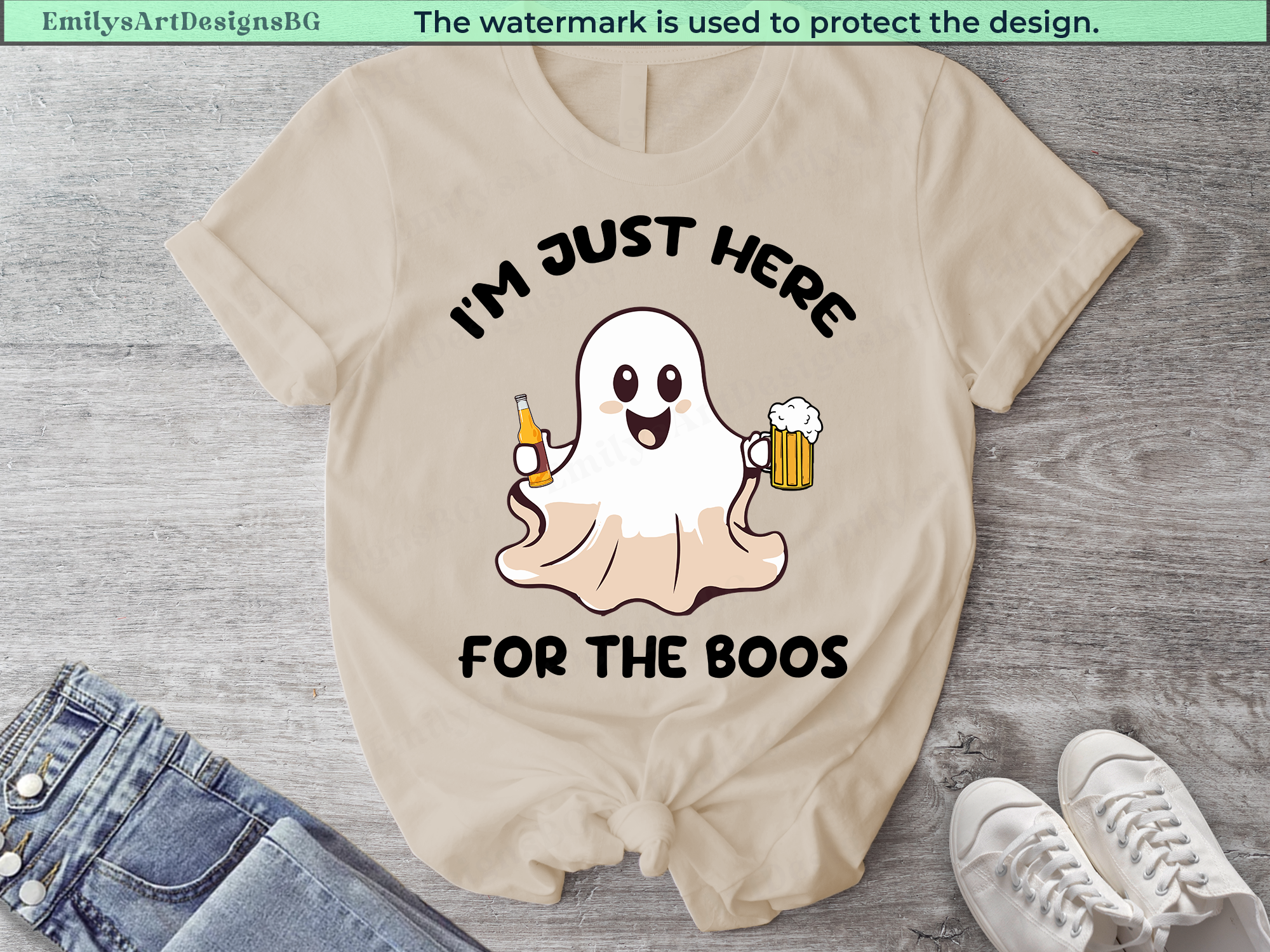 I'm Just Here For The Boos Halloween Shirt