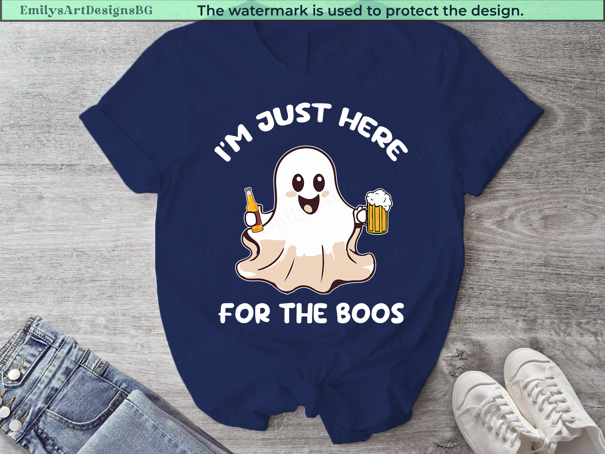 I'm Just Here For The Boos Halloween Shirt