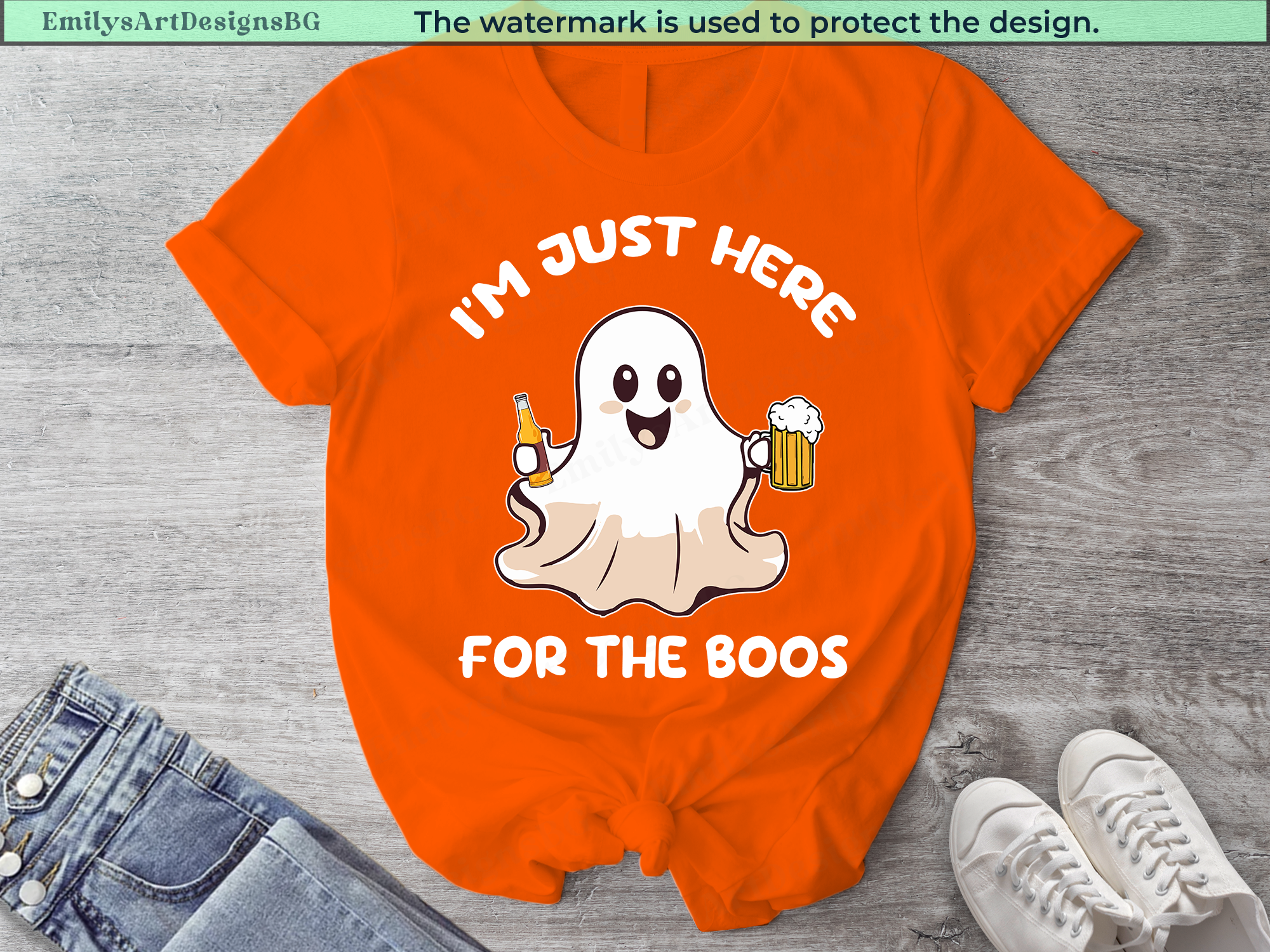 I'm Just Here For The Boos Halloween Shirt