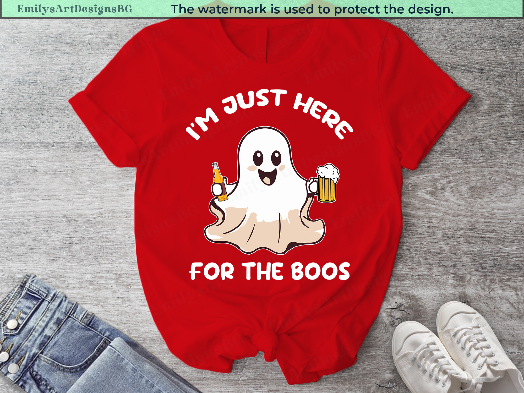 I'm Just Here For The Boos Halloween Shirt