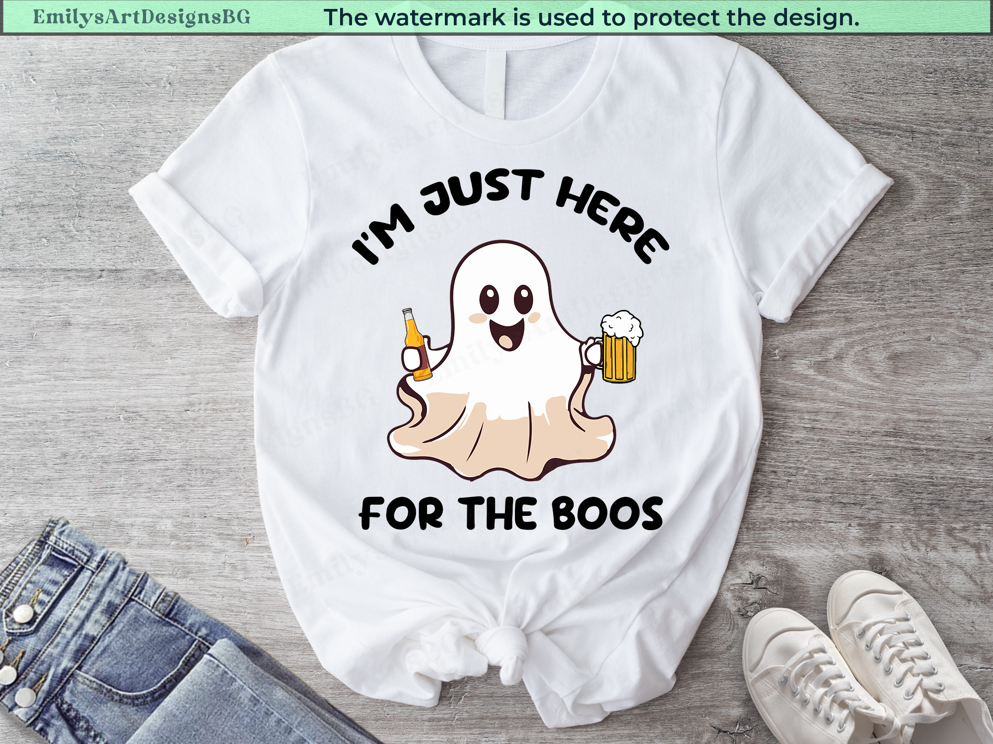 I'm Just Here For The Boos Halloween Shirt