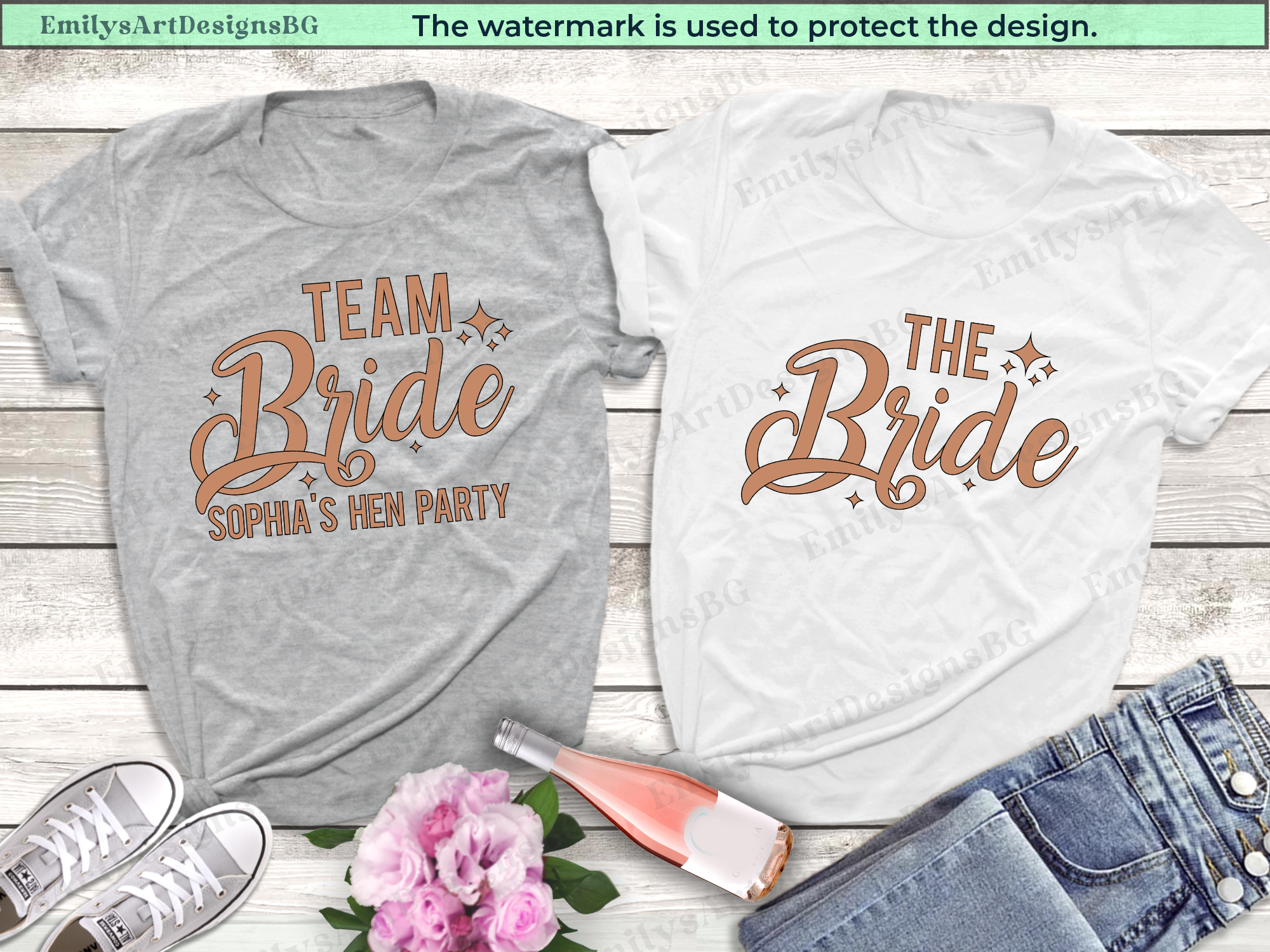 Personalized Hen Party T-Shirts