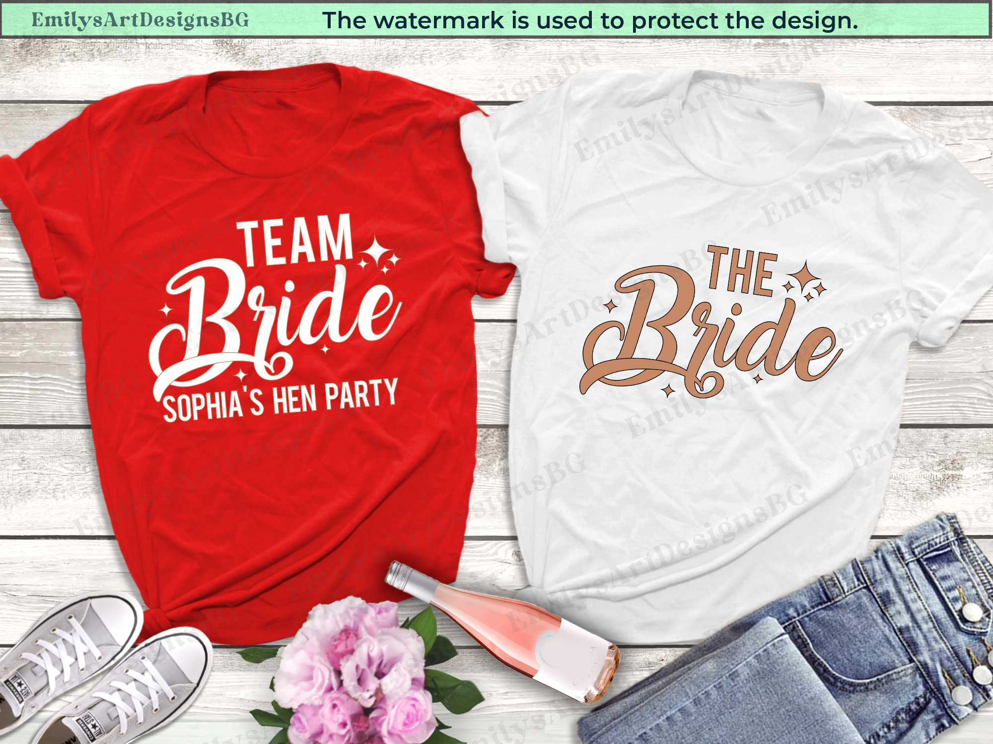 Personalized Hen Party T-Shirts