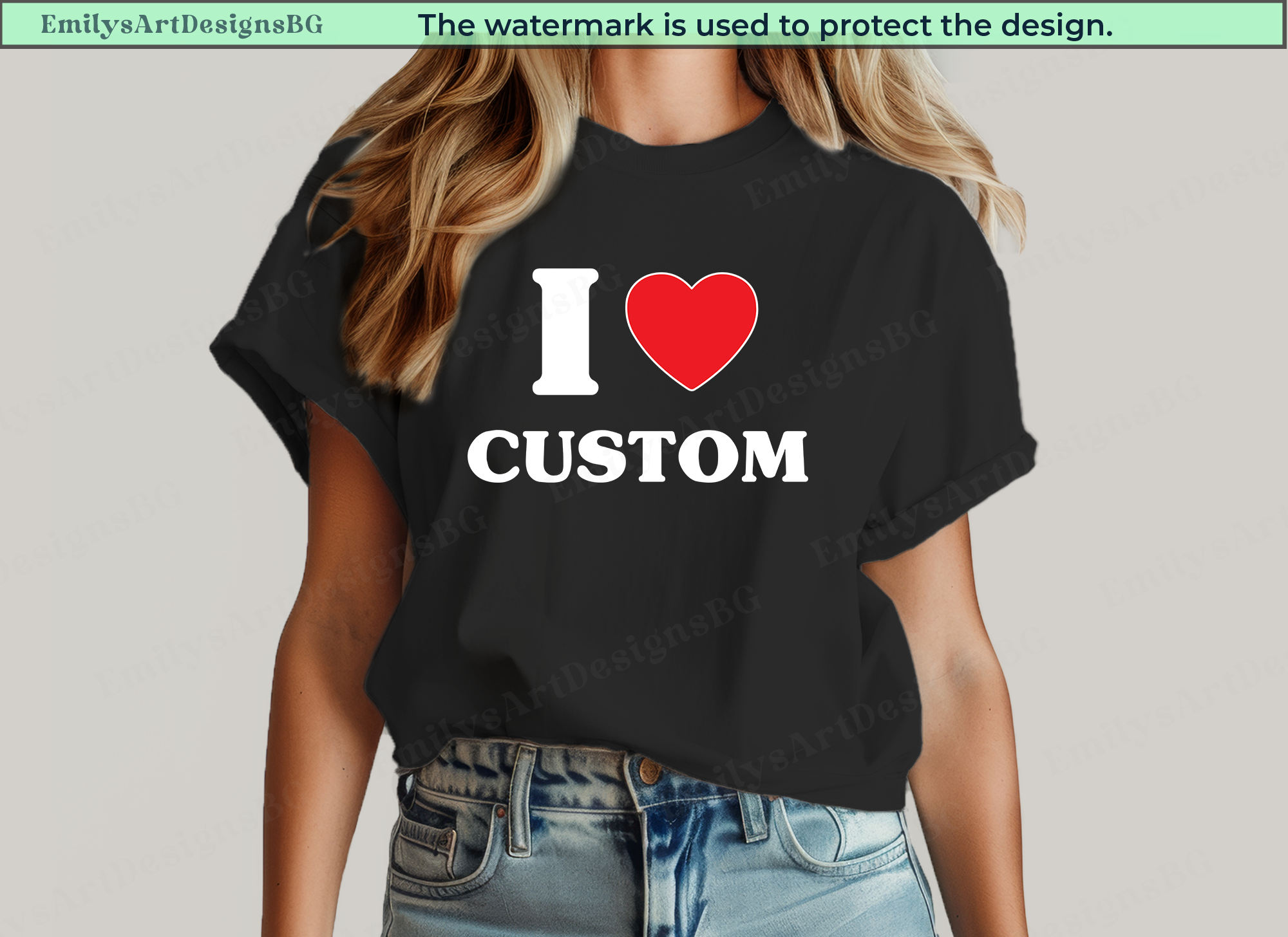 I Love Custom Shirt