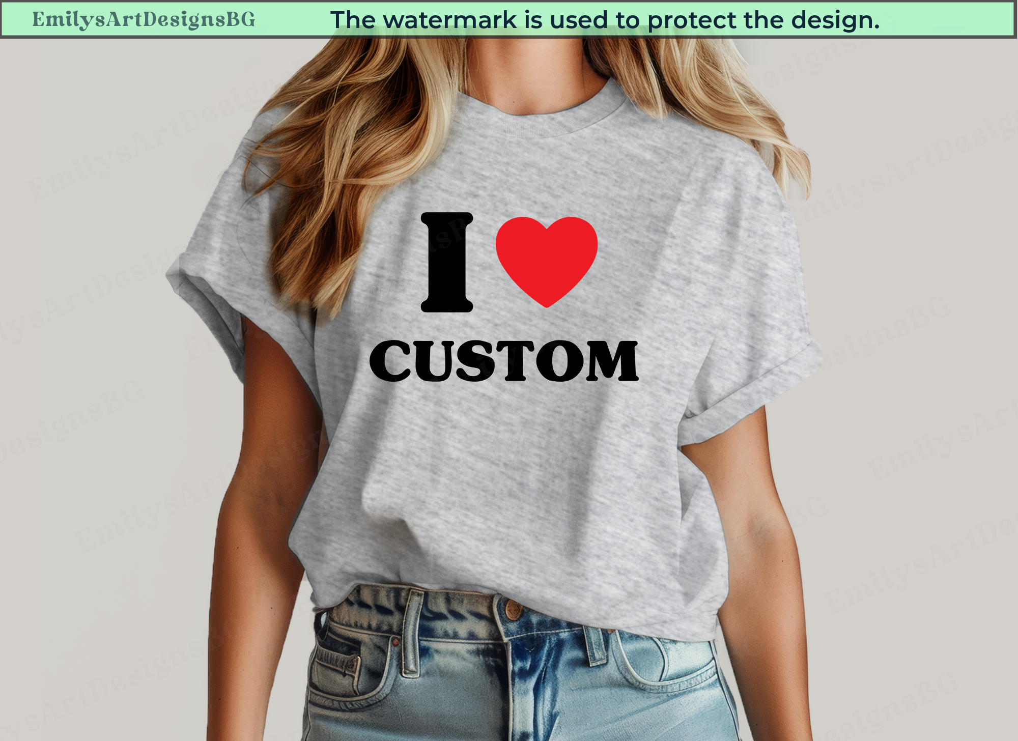 I Love Custom Shirt