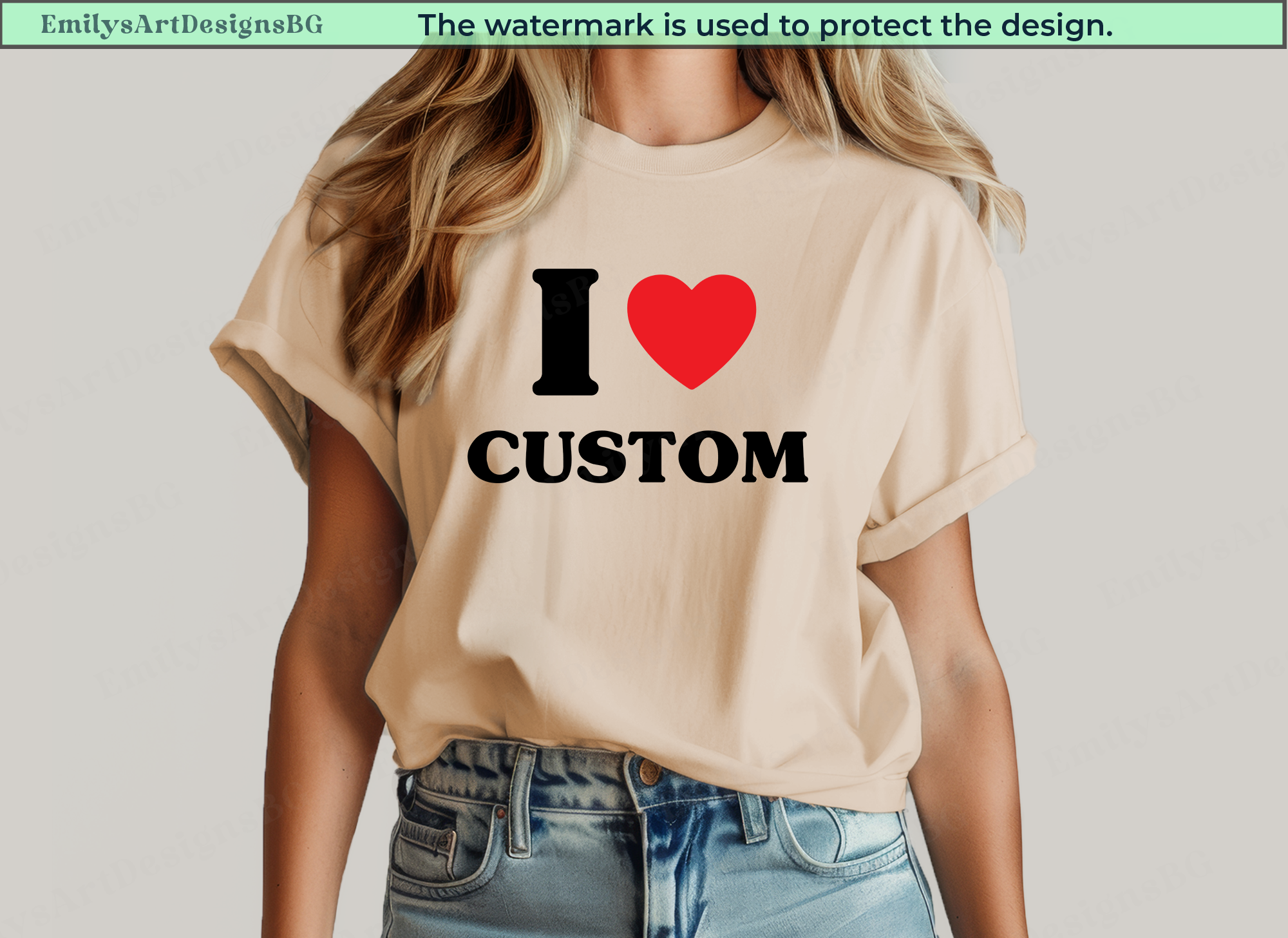 I Love Custom Shirt