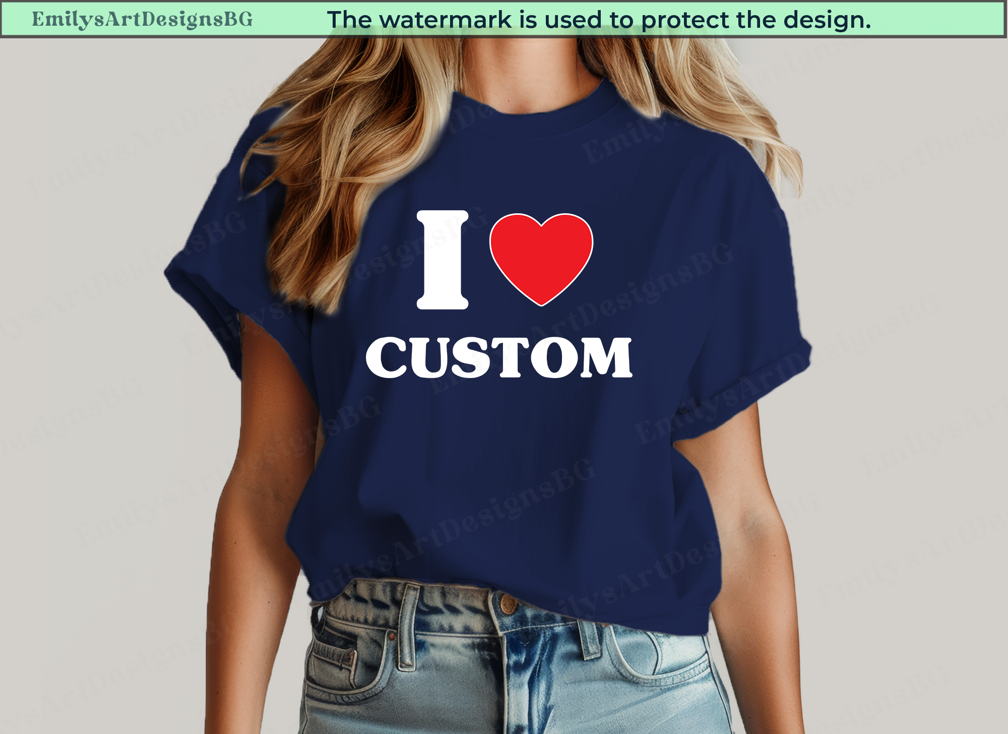 I Love Custom Shirt