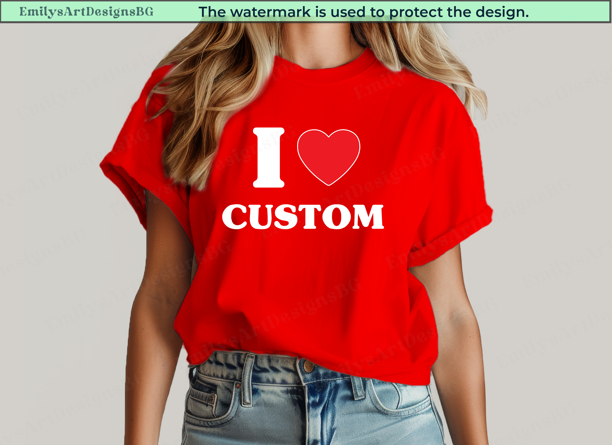I Love Custom Shirt