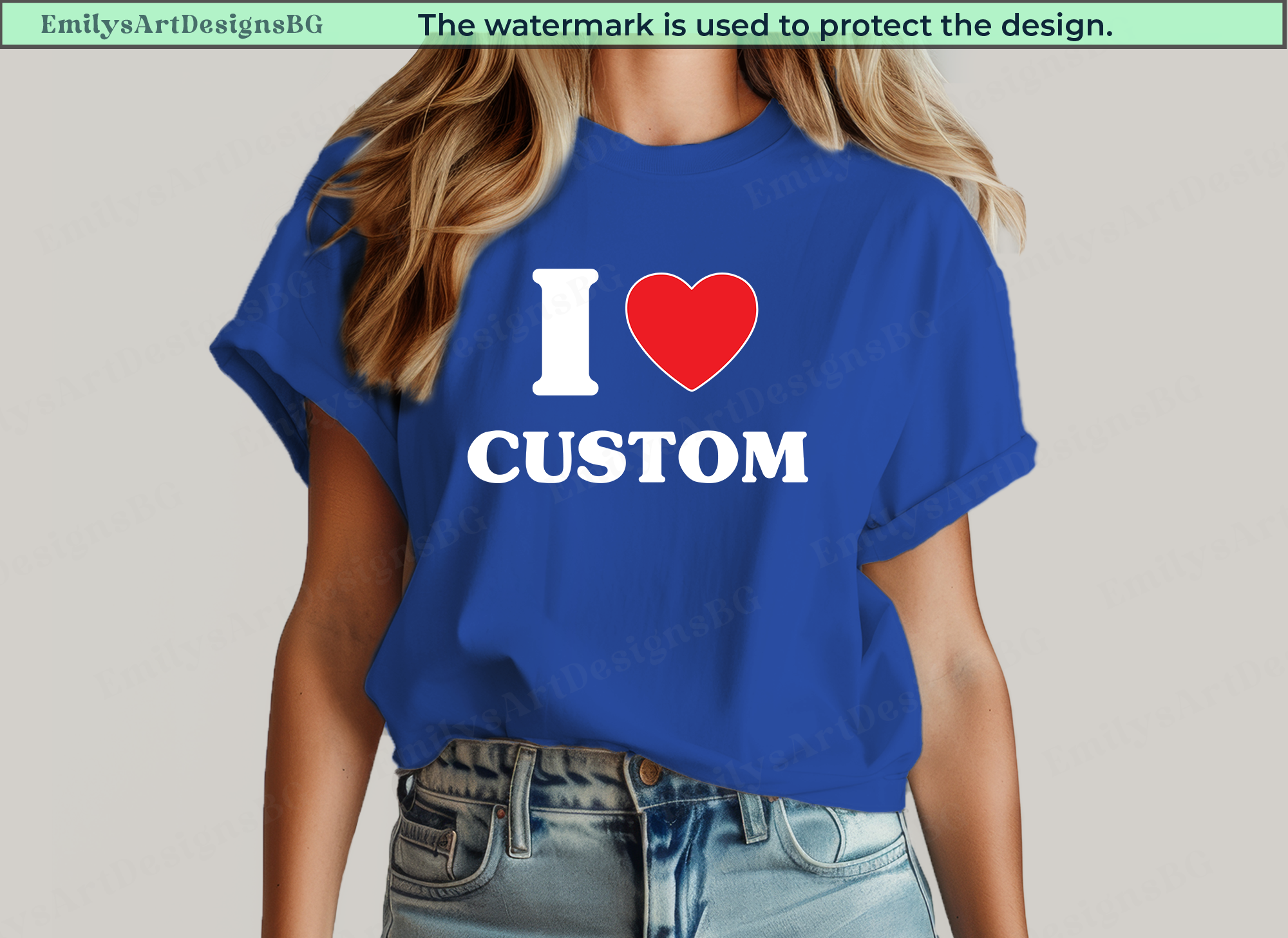 I Love Custom Shirt