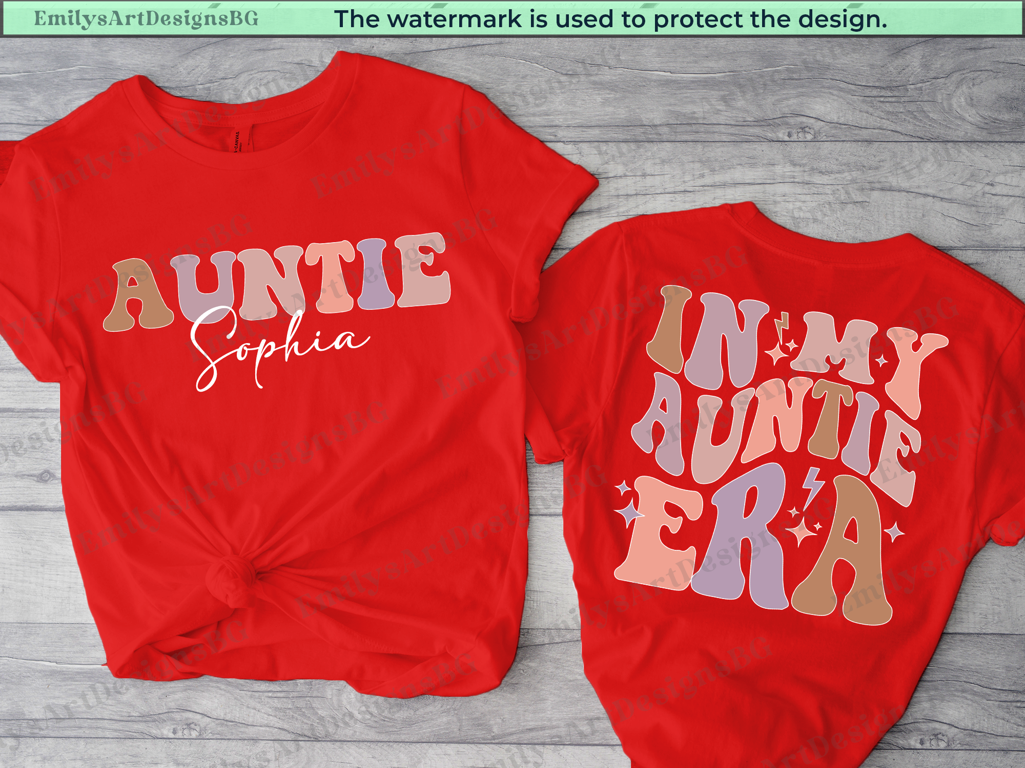 Custom In My Auntie Era Shirt