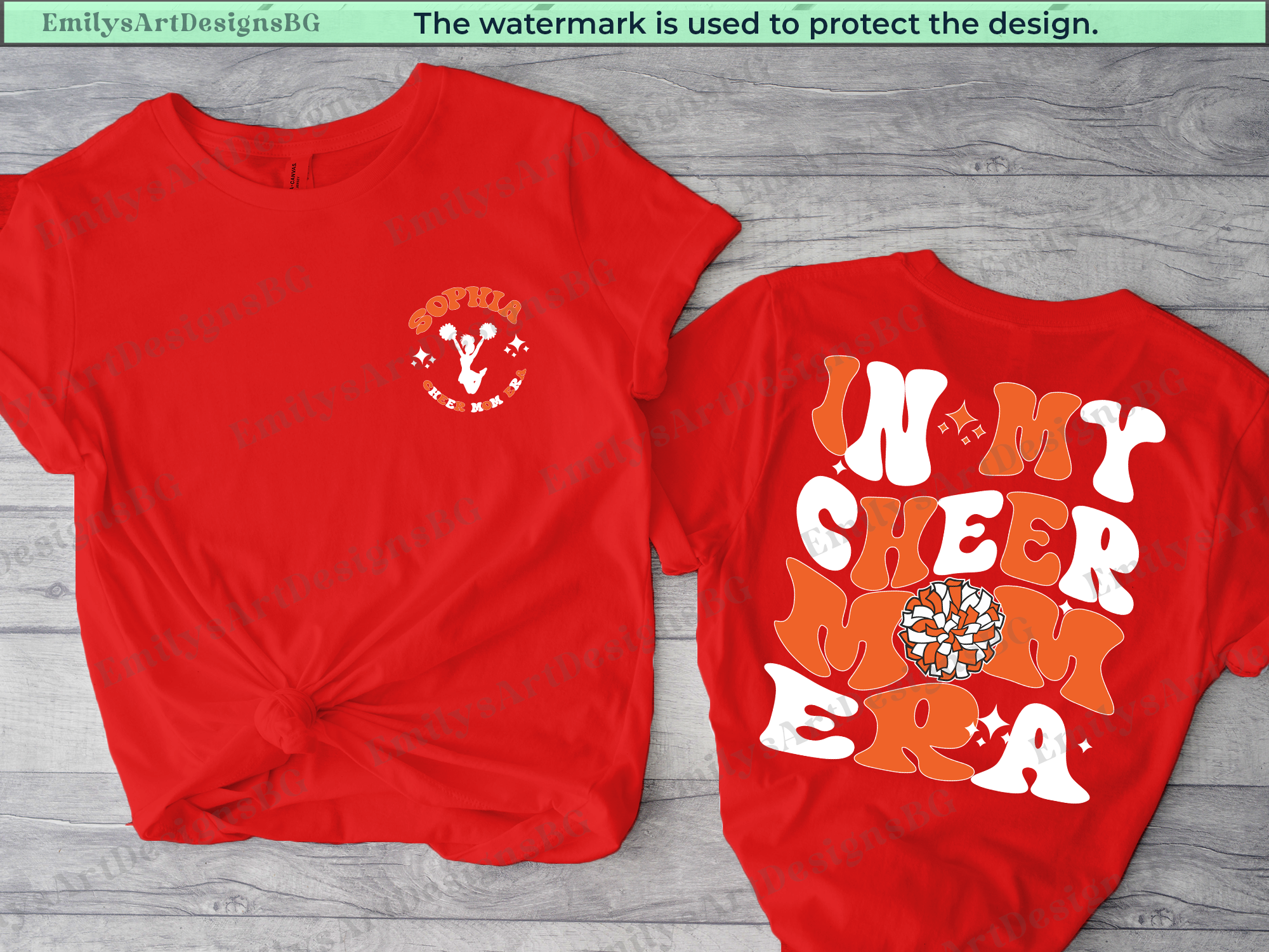 Personalized In My Cheer Mom Era Shirt