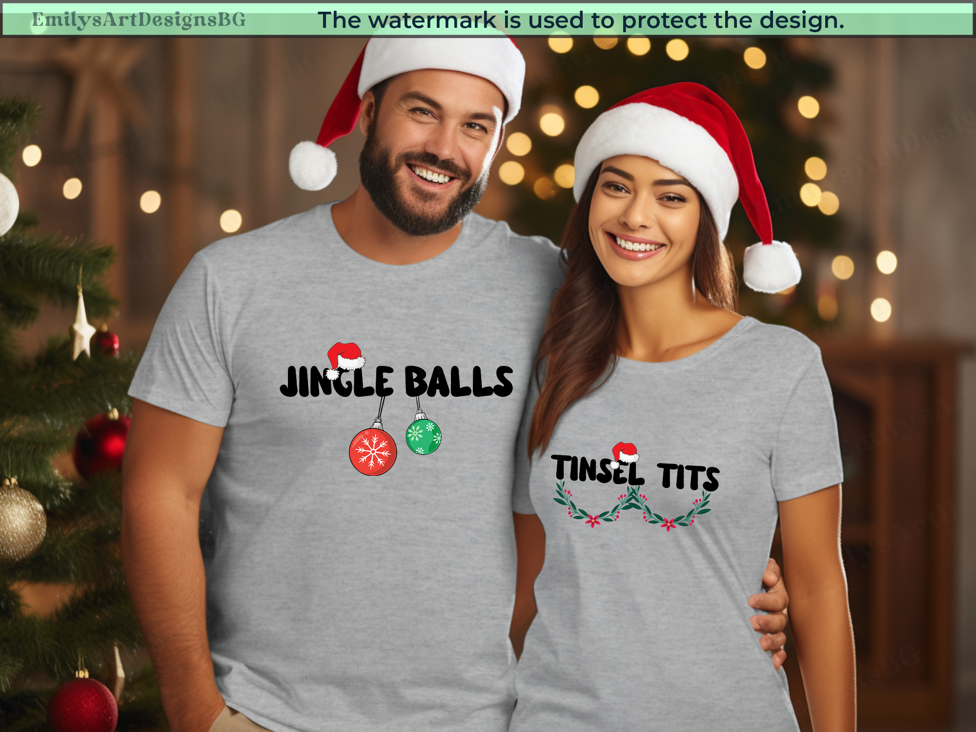 Jingle Balls and Tinsel Tits Shirts